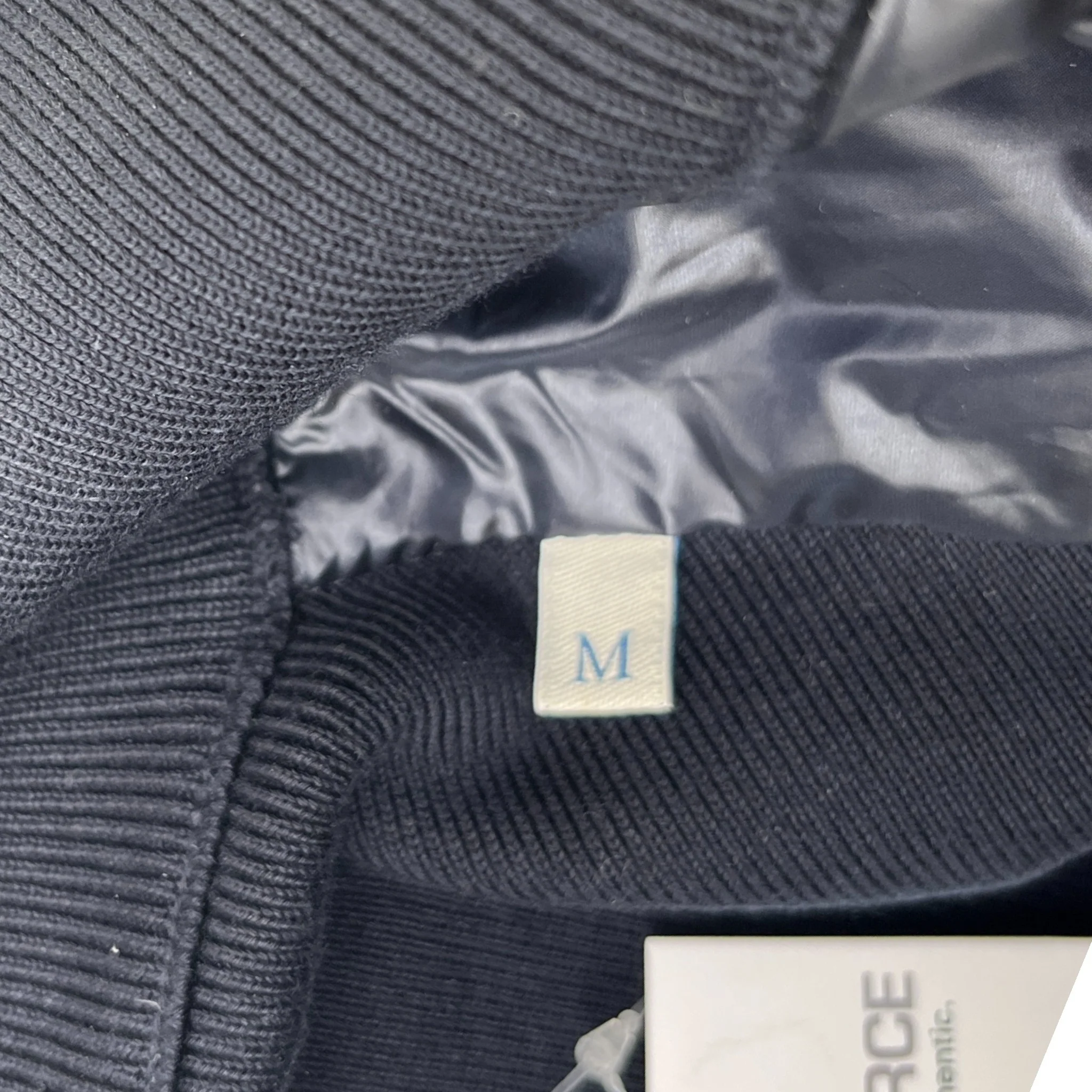Men's Cardigan Tricot Jacket Navy Size M - Image 6