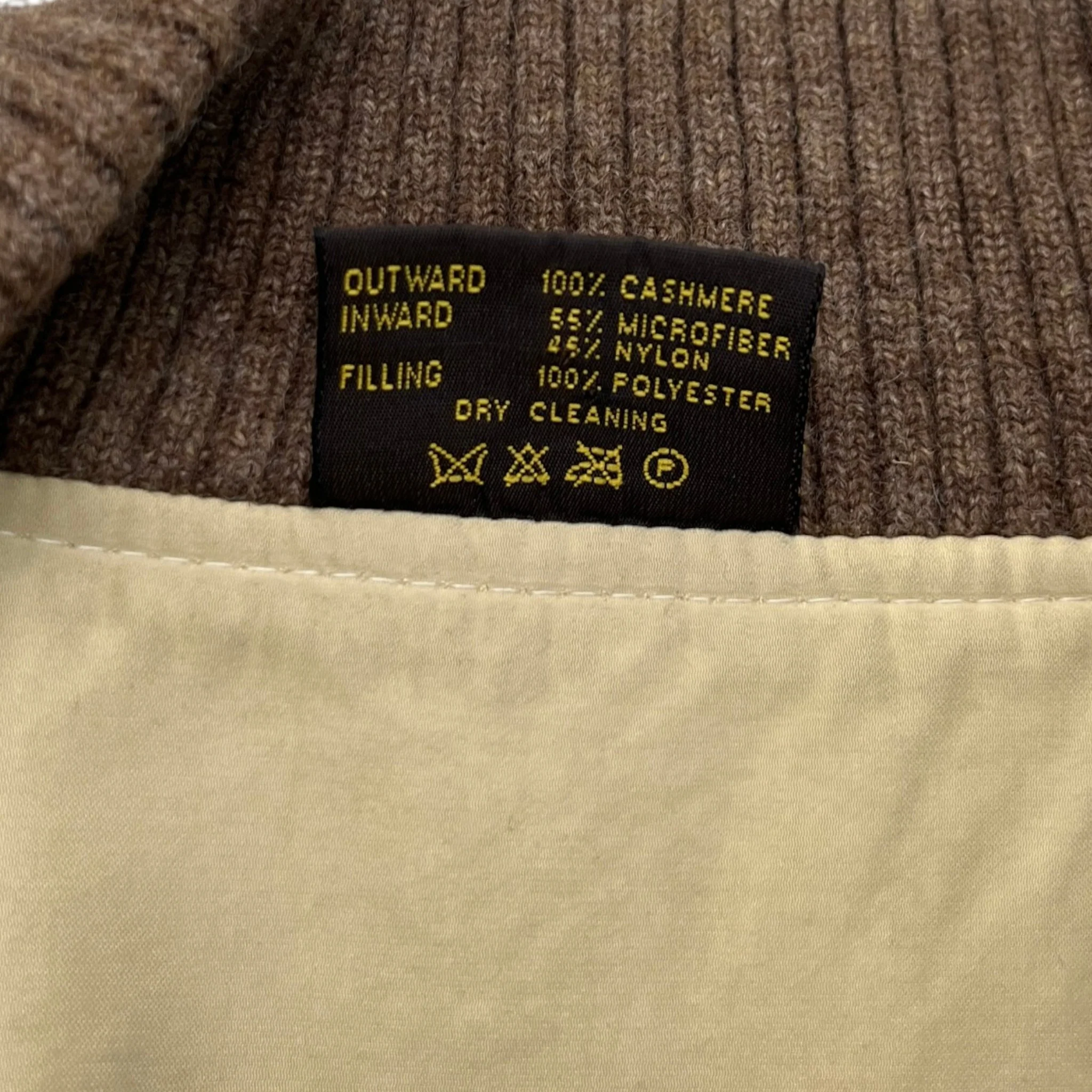 Men's Carry Cashmere Vest Brown Size XL - Image 6