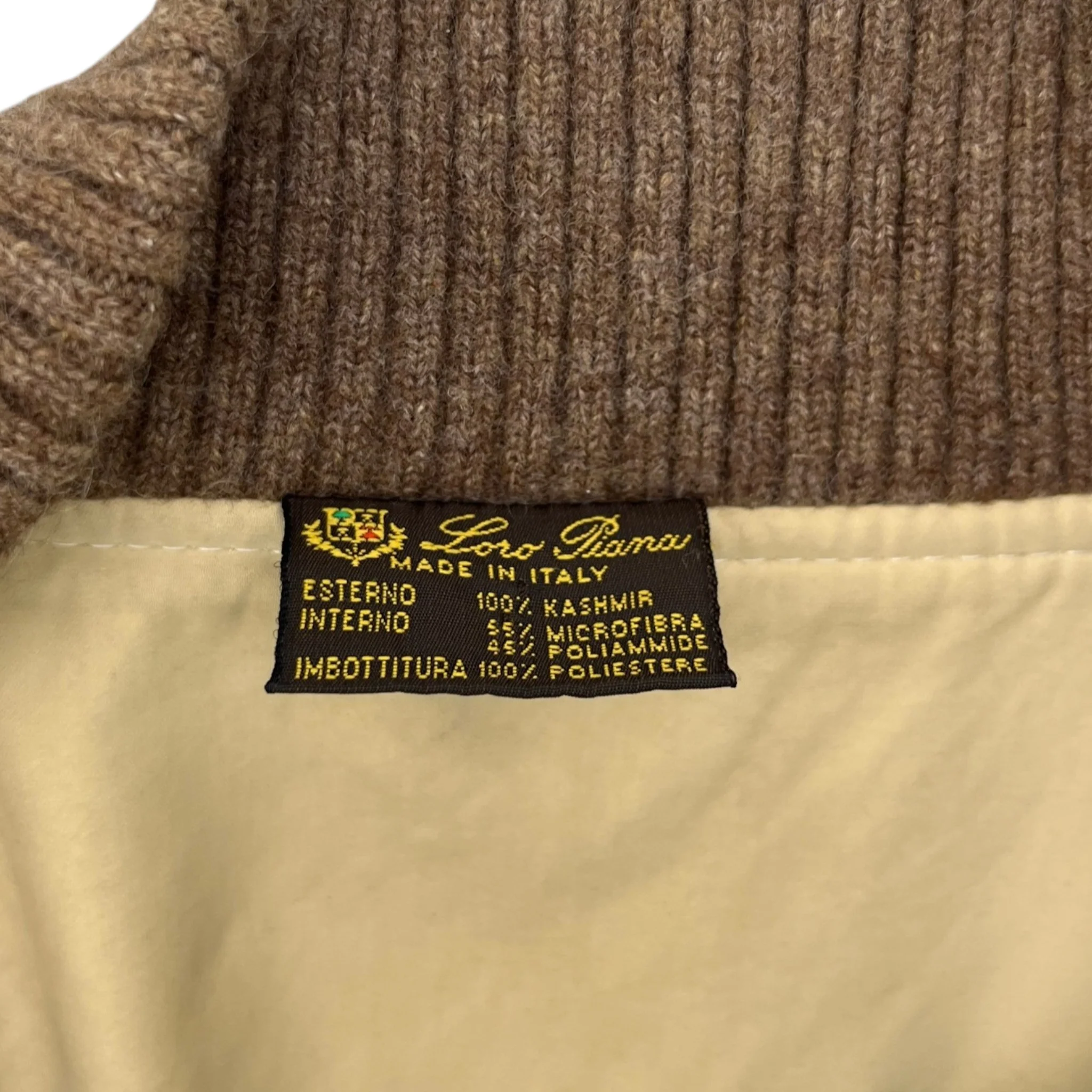 Men's Carry Cashmere Vest Brown Size XL - Image 7