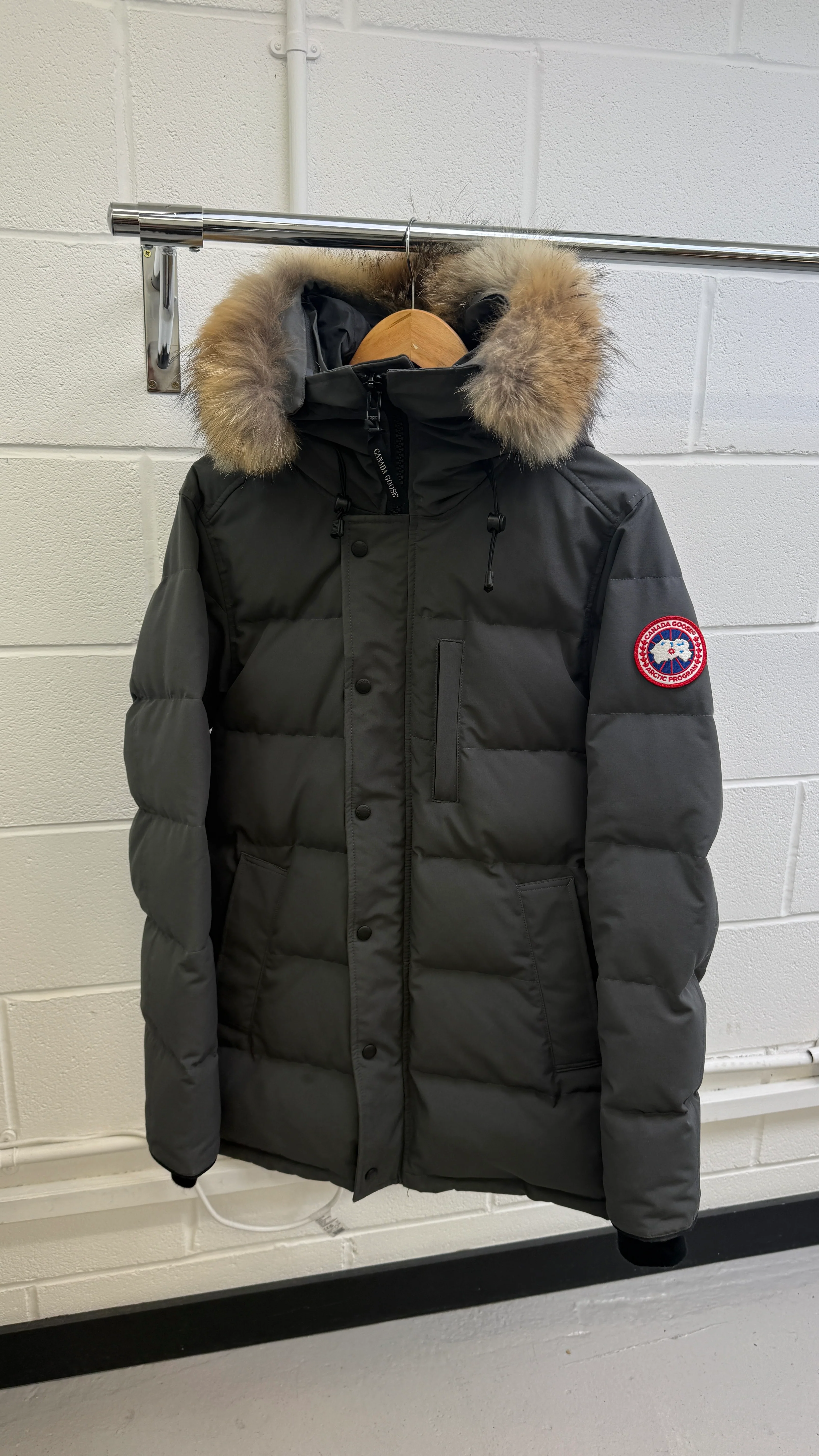Men's Carson Down Jacket Grey Size S - Image 8