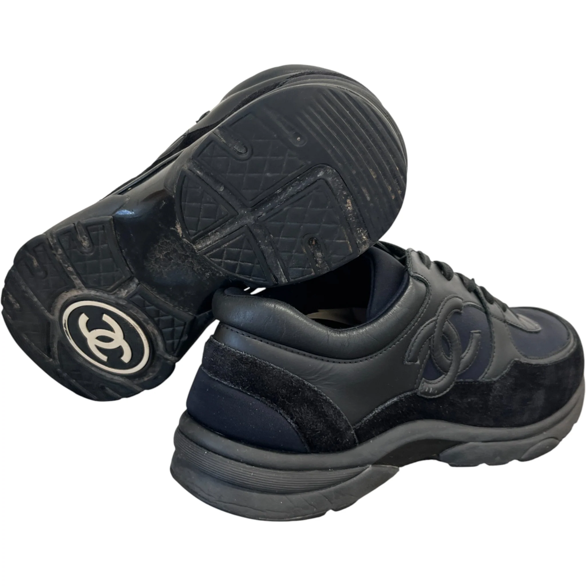 Men's Cc Logo Low Trainers Black Size EU 43 / UK 9 - Image 10