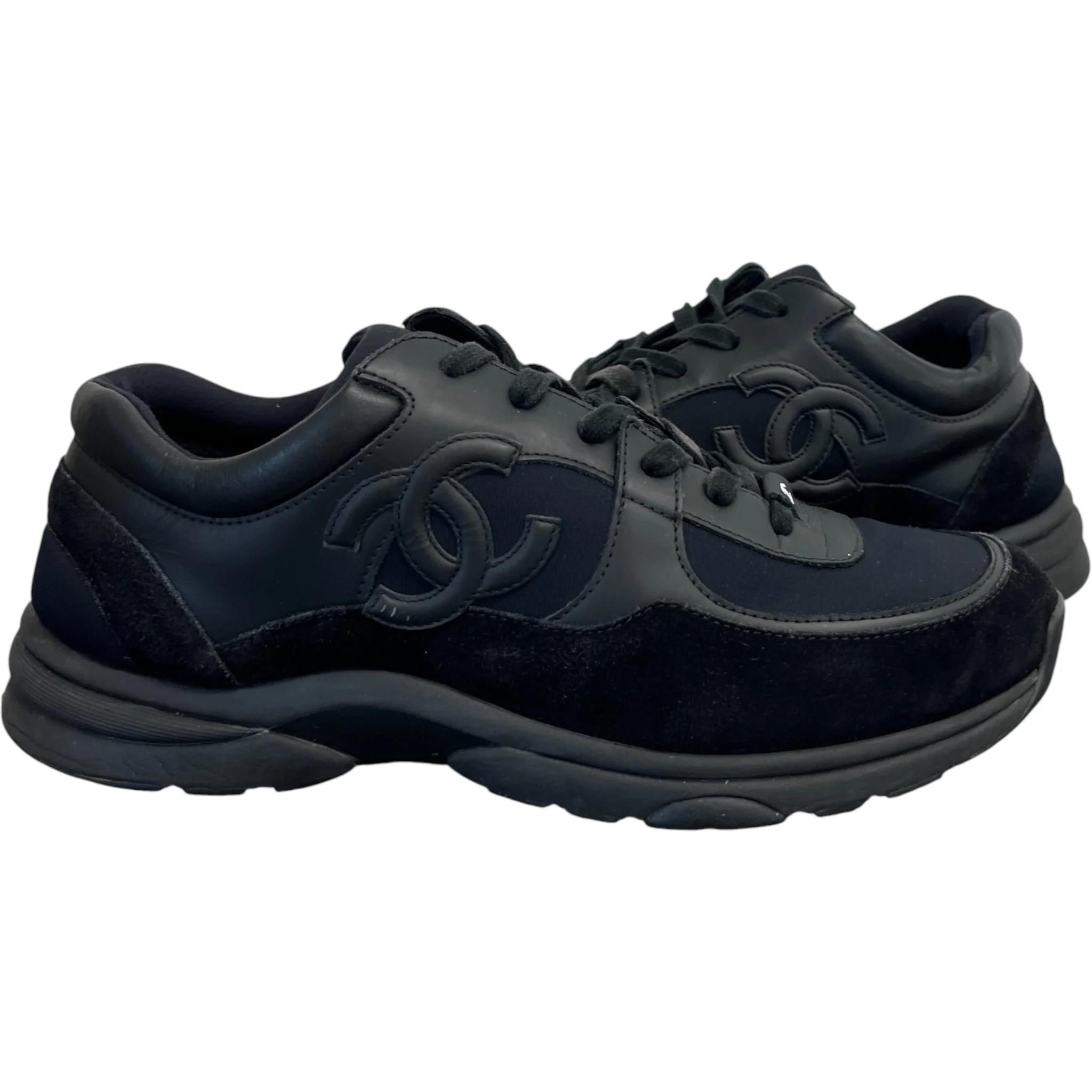 Men's Cc Logo Low Trainers Black Size EU 43 / UK 9 - Image 3