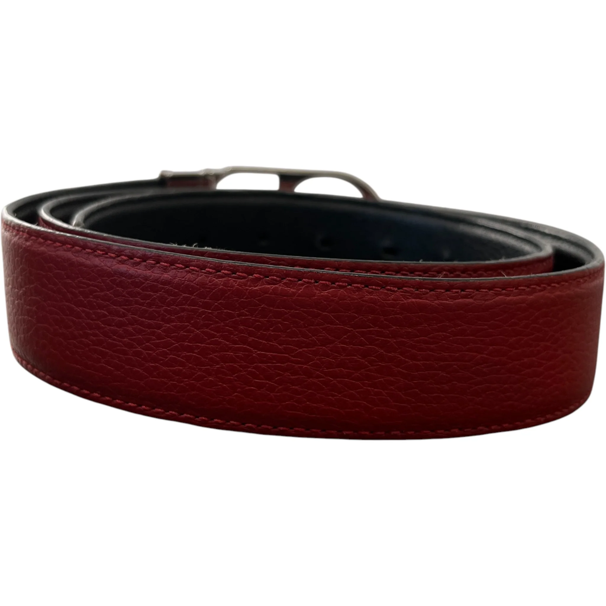 Men's Cd Logo Belt Red Size Waist 32" - Image 2