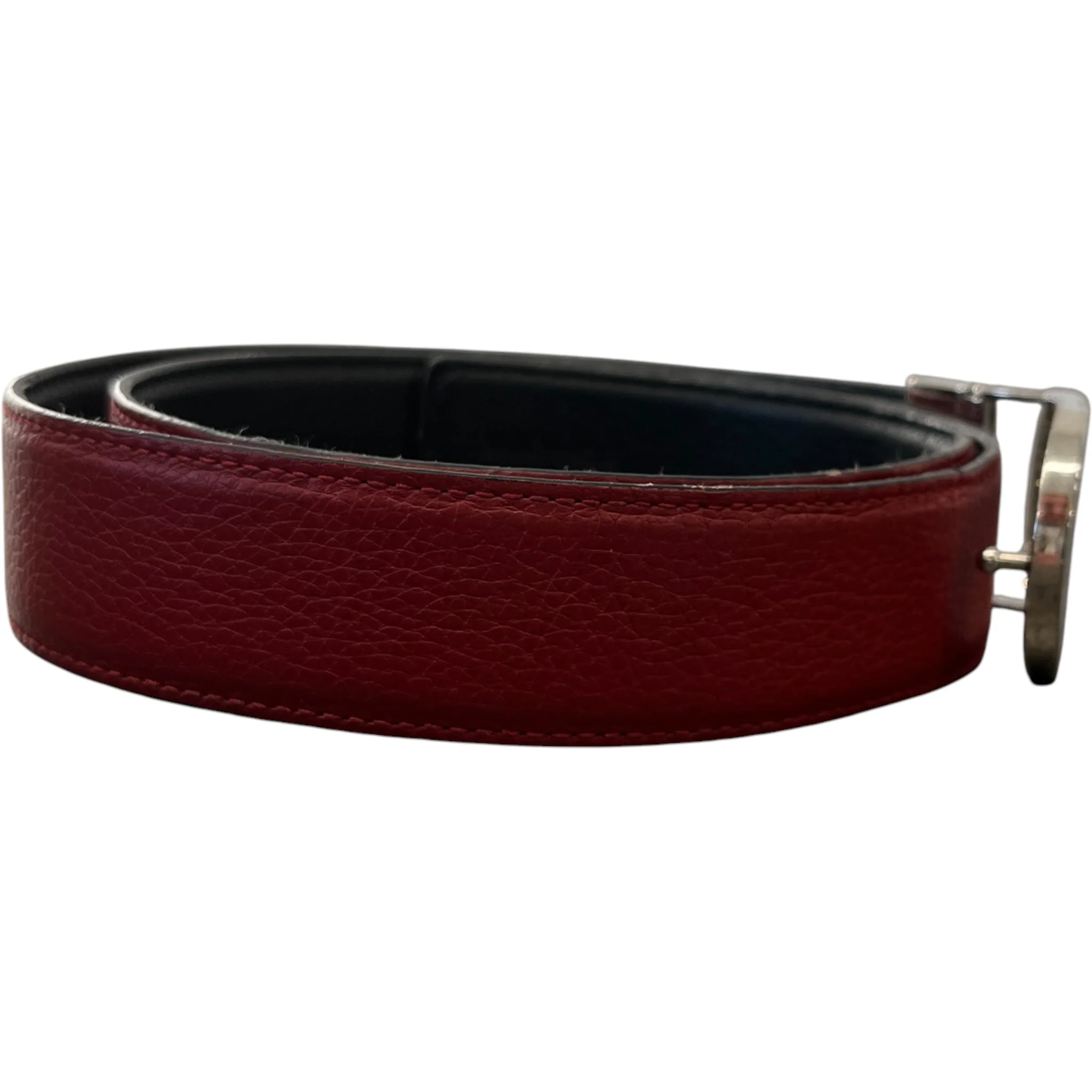 Men's Cd Logo Belt Red Size Waist 32" - Image 4
