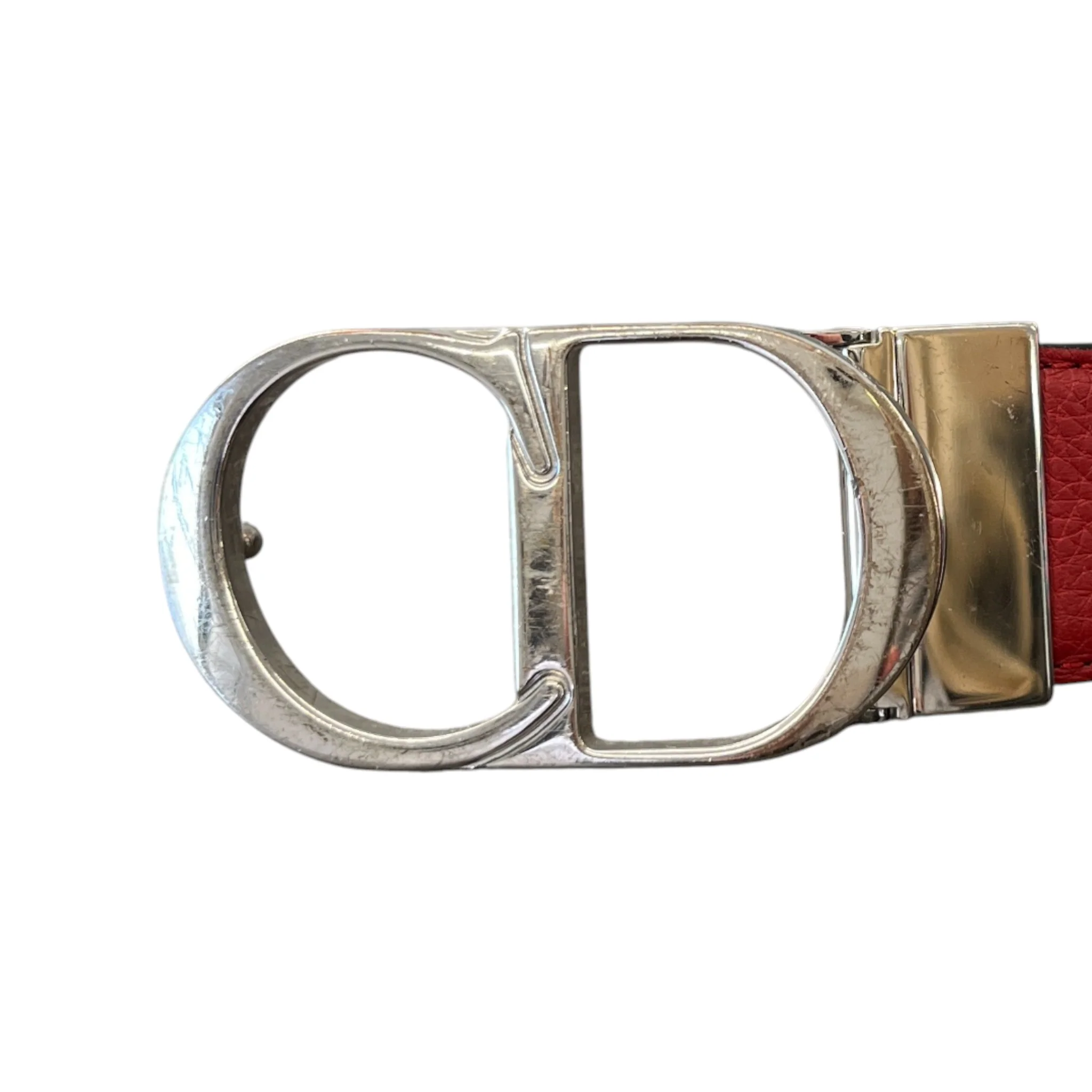 Men's Cd Logo Belt Red Size Waist 32" - Image 5