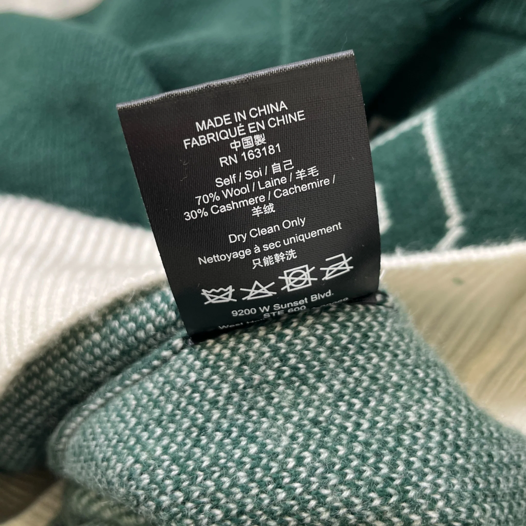 Men's Chateau Boys Jumper Green Size M - Image 7