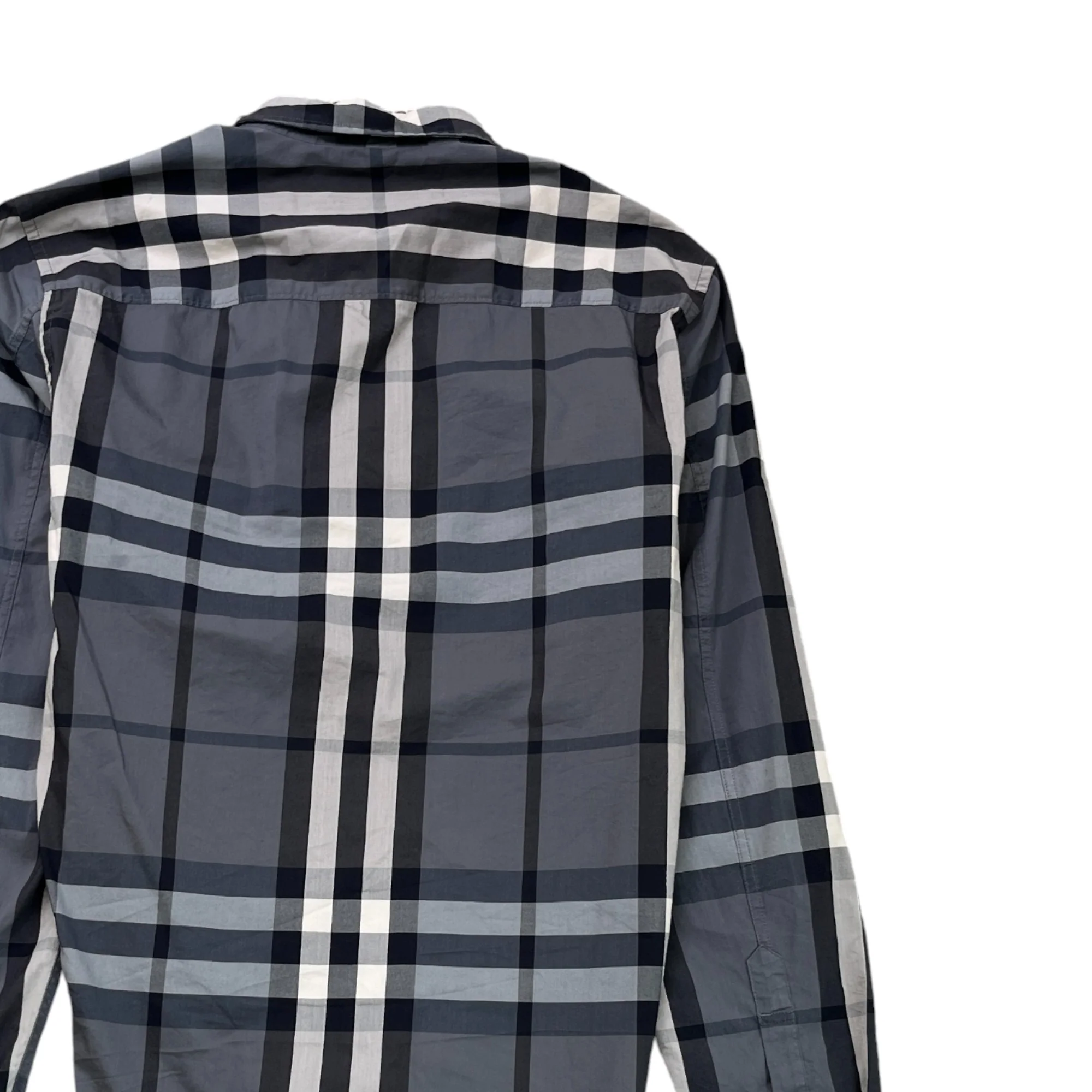 Men's Check Shirt Black Size S - Image 4
