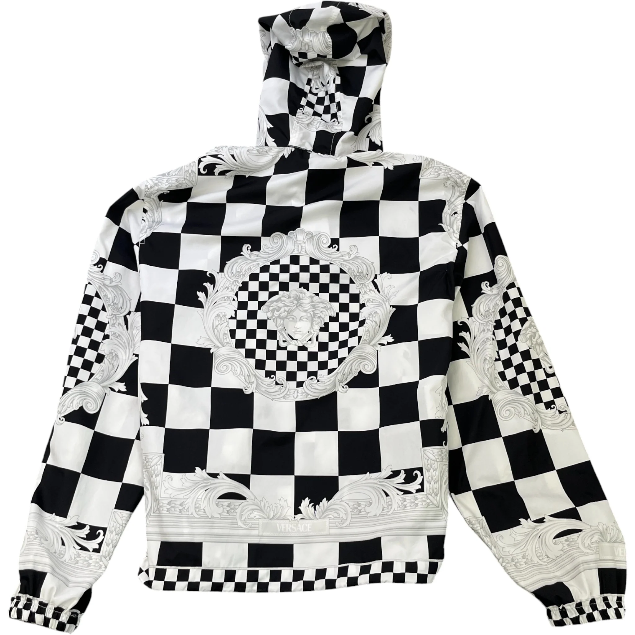 Men's Checkerboard Print Jacket White Size IT 46 / S - Image 2