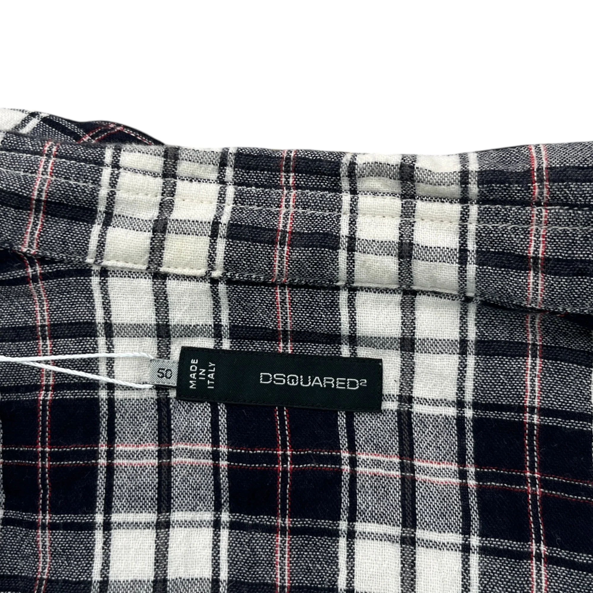 Men's Checkered OverShirt Black Size IT 50 / UK L - Image 7