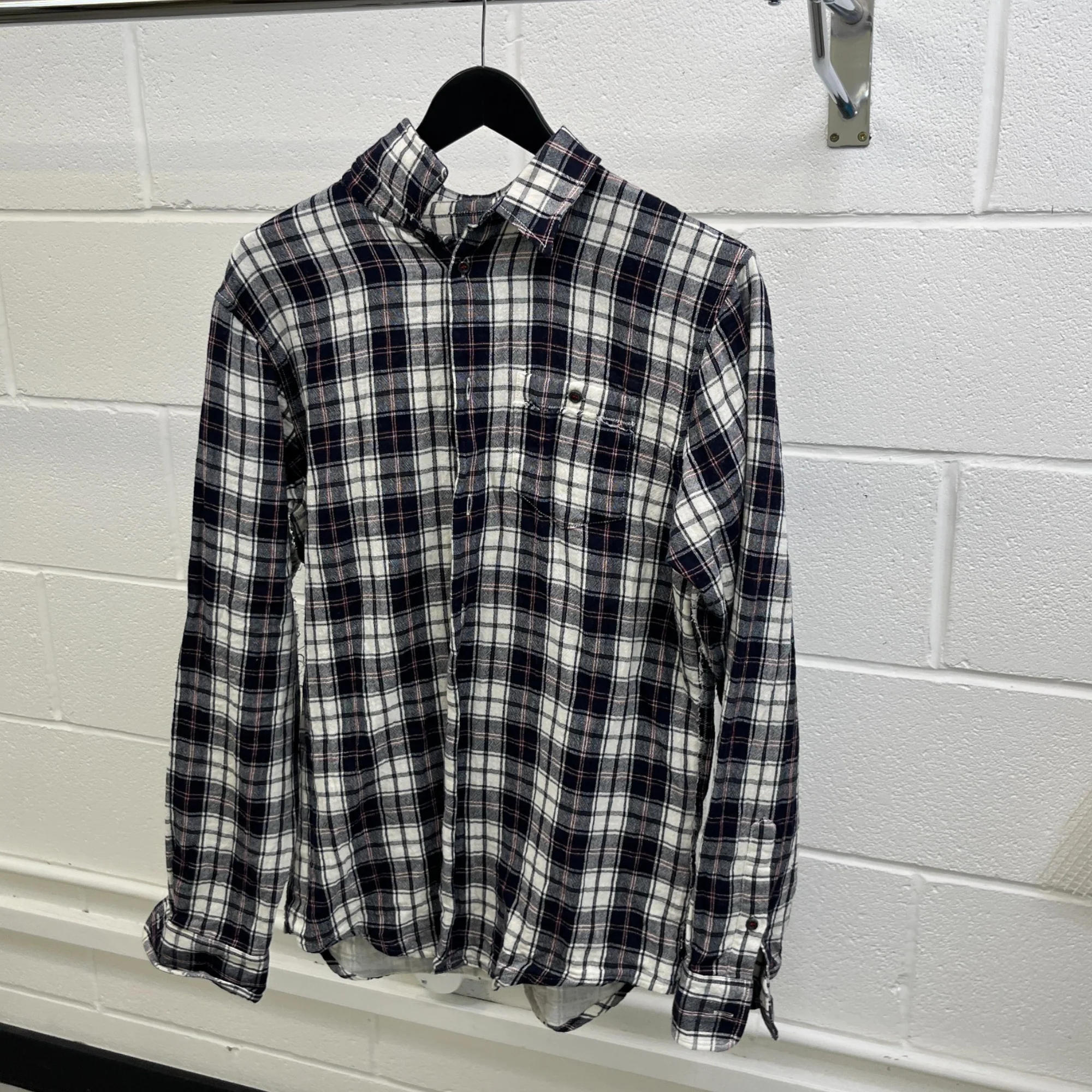 Men's Checkered OverShirt Black Size IT 50 / UK L - Image 8