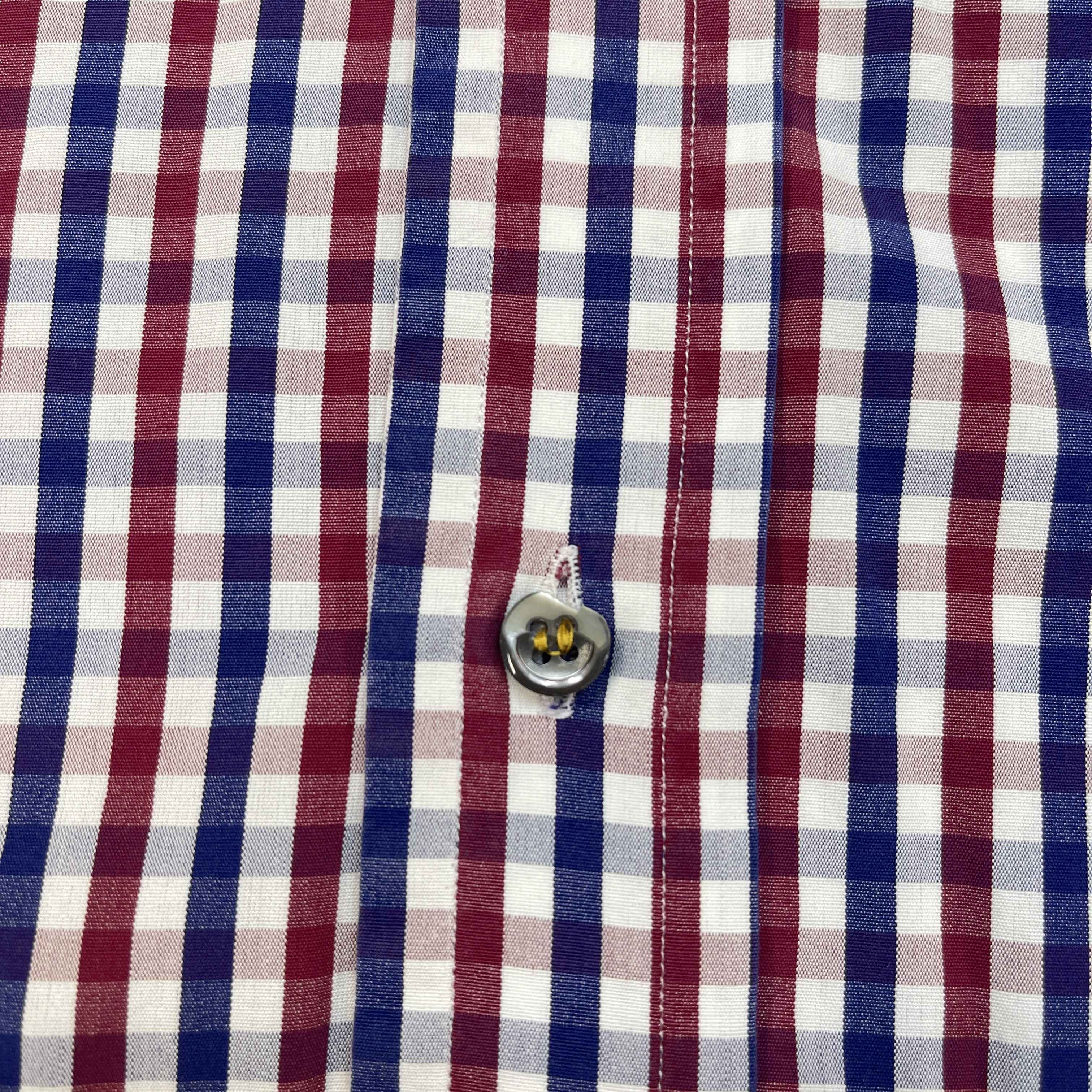 Men's Checkered Shirt Navy Size IT 48 / UK M - Image 11
