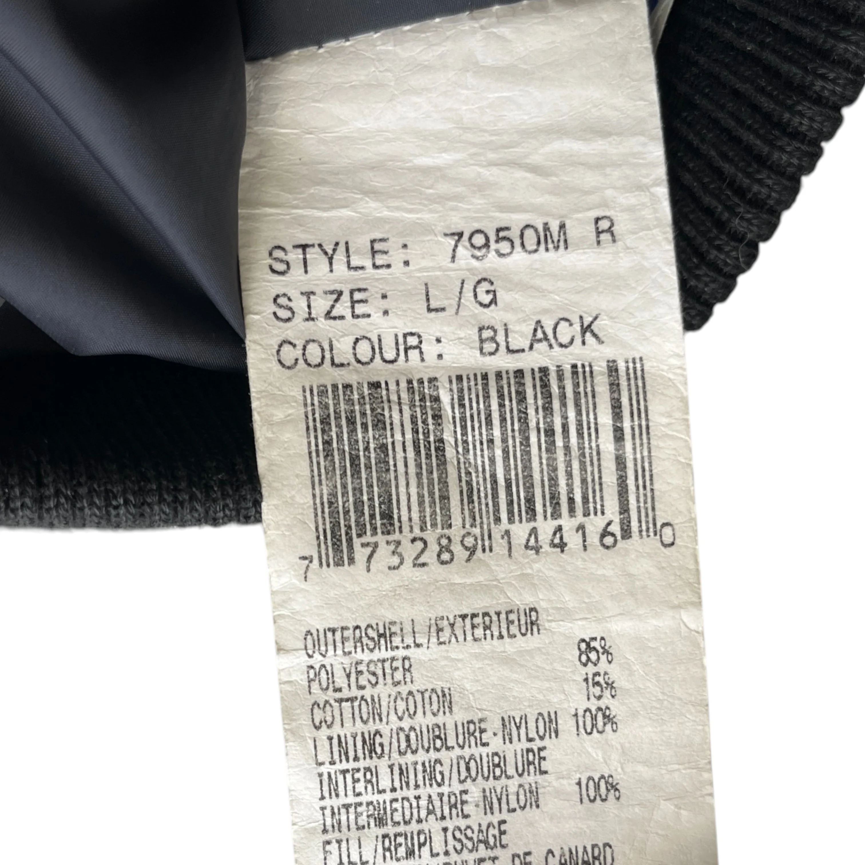 Men's Chilliwack Bomber Down Jacket Black Size L - Image 8