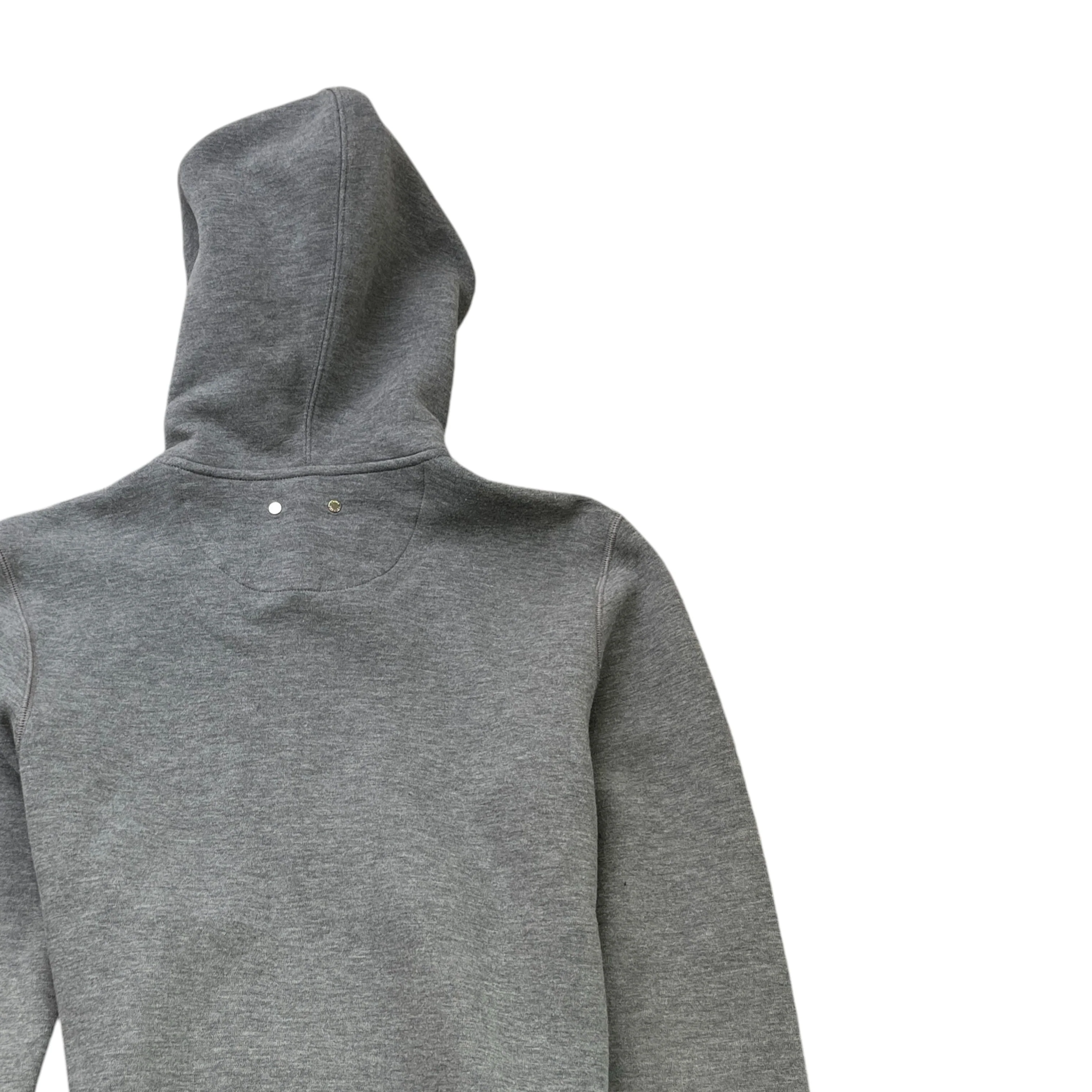 Men's Circle Logo Hoodie Grey Size S - Image 4
