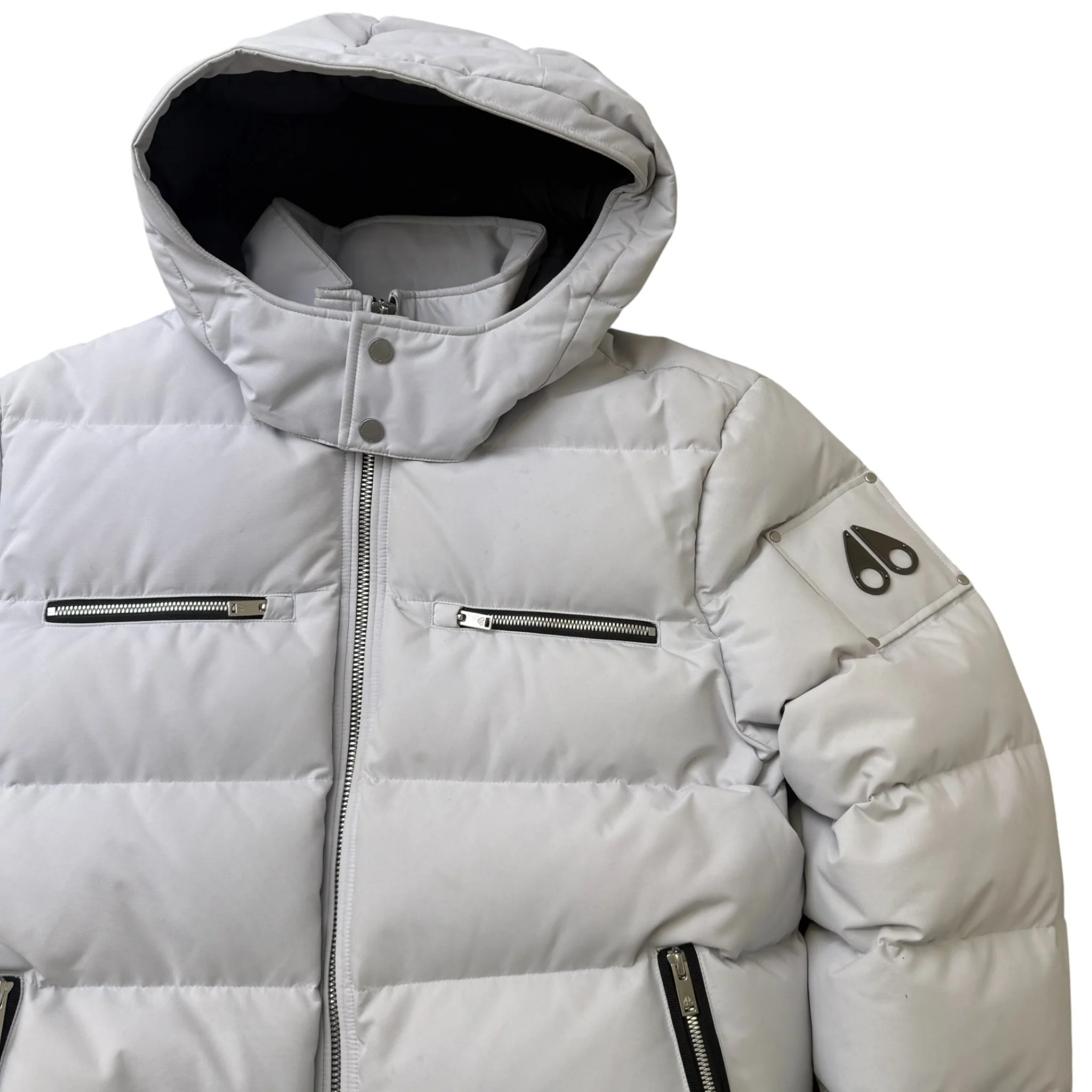 Men's Cloud Bomber Down Jacket White Size XXL - Image 3