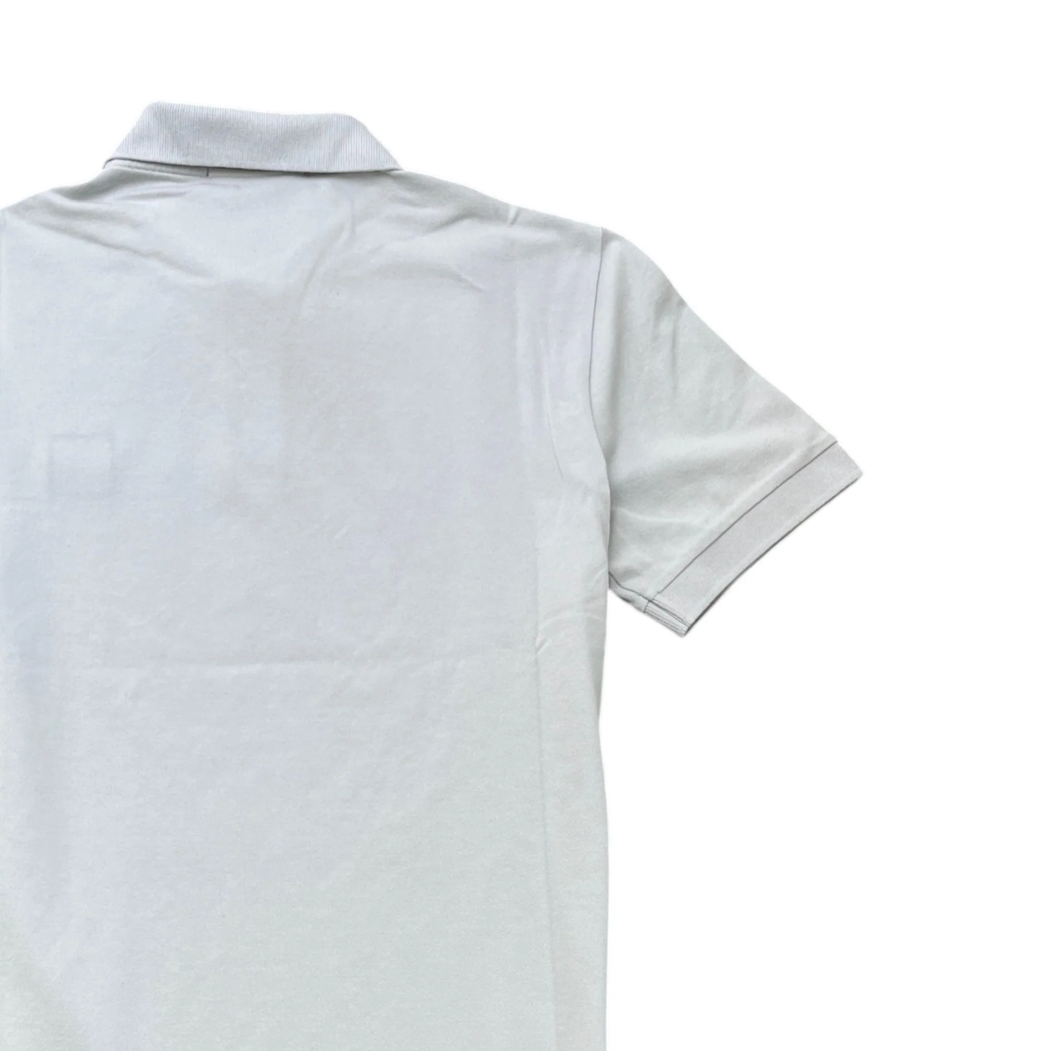 Men's Compass Logo Polo Shirt Grey Size S - Image 4