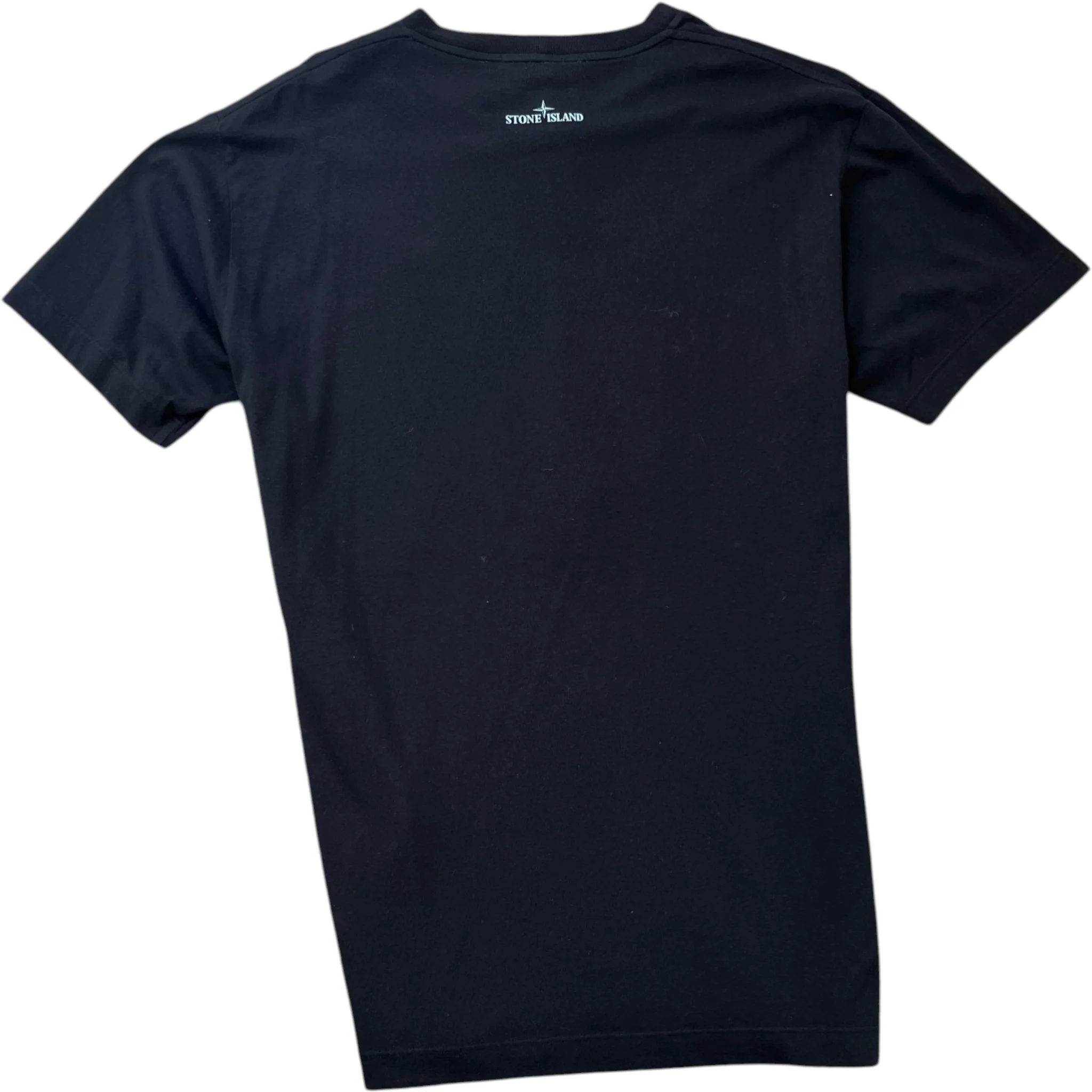 Men's Compass Logo Print T-Shirt Black Size XL - Image 2