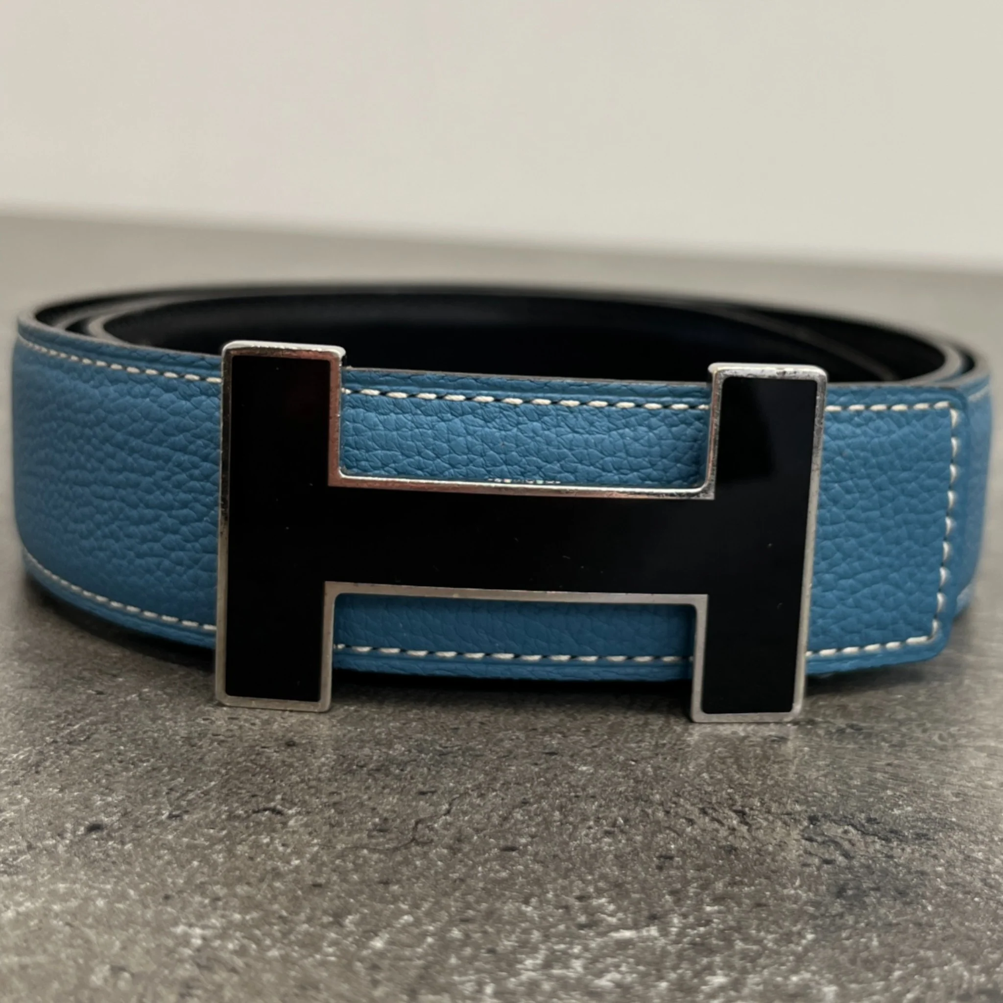 Men's Constance Buckle & Reversible Belt Black Size Waist 32" - Image 9