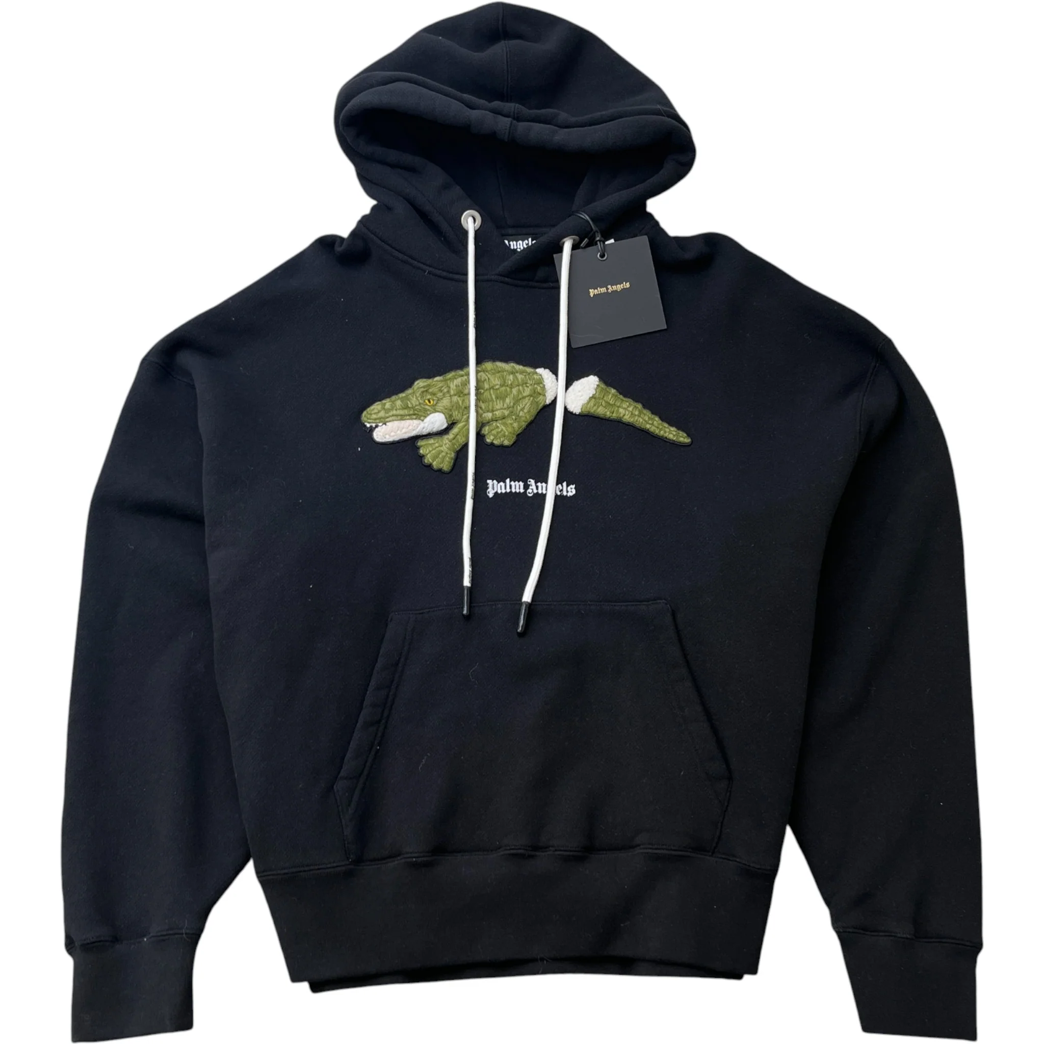 Men's Croc Design Hoodie Black Size L
