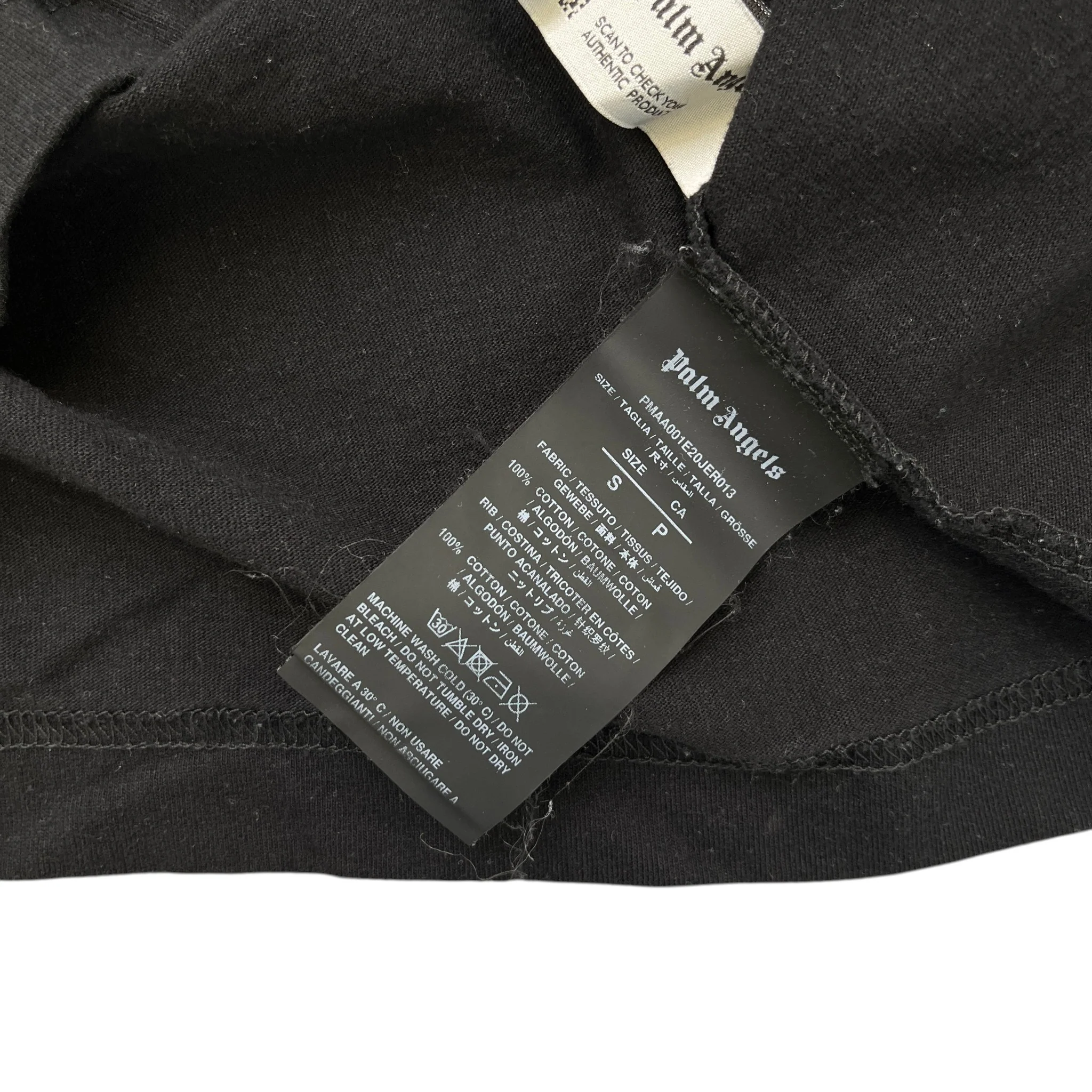 Men's Crocodile Logo T-Shirt Black Size S - Image 6