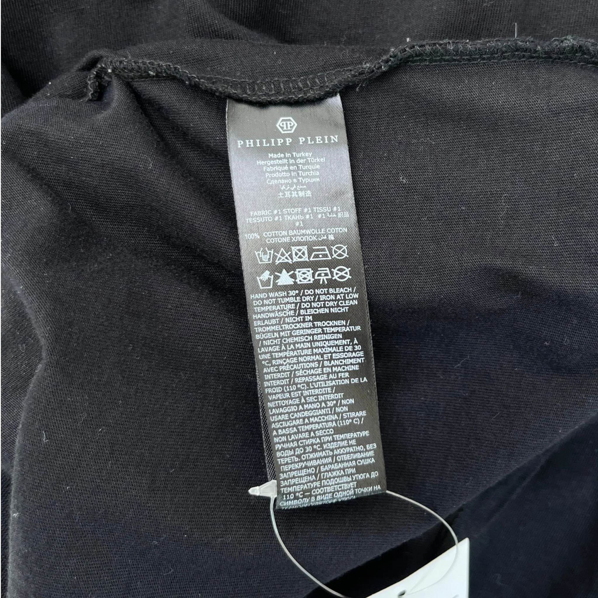 Men's Crystal Logo T-Shirt Black Size XXXL - Image 6