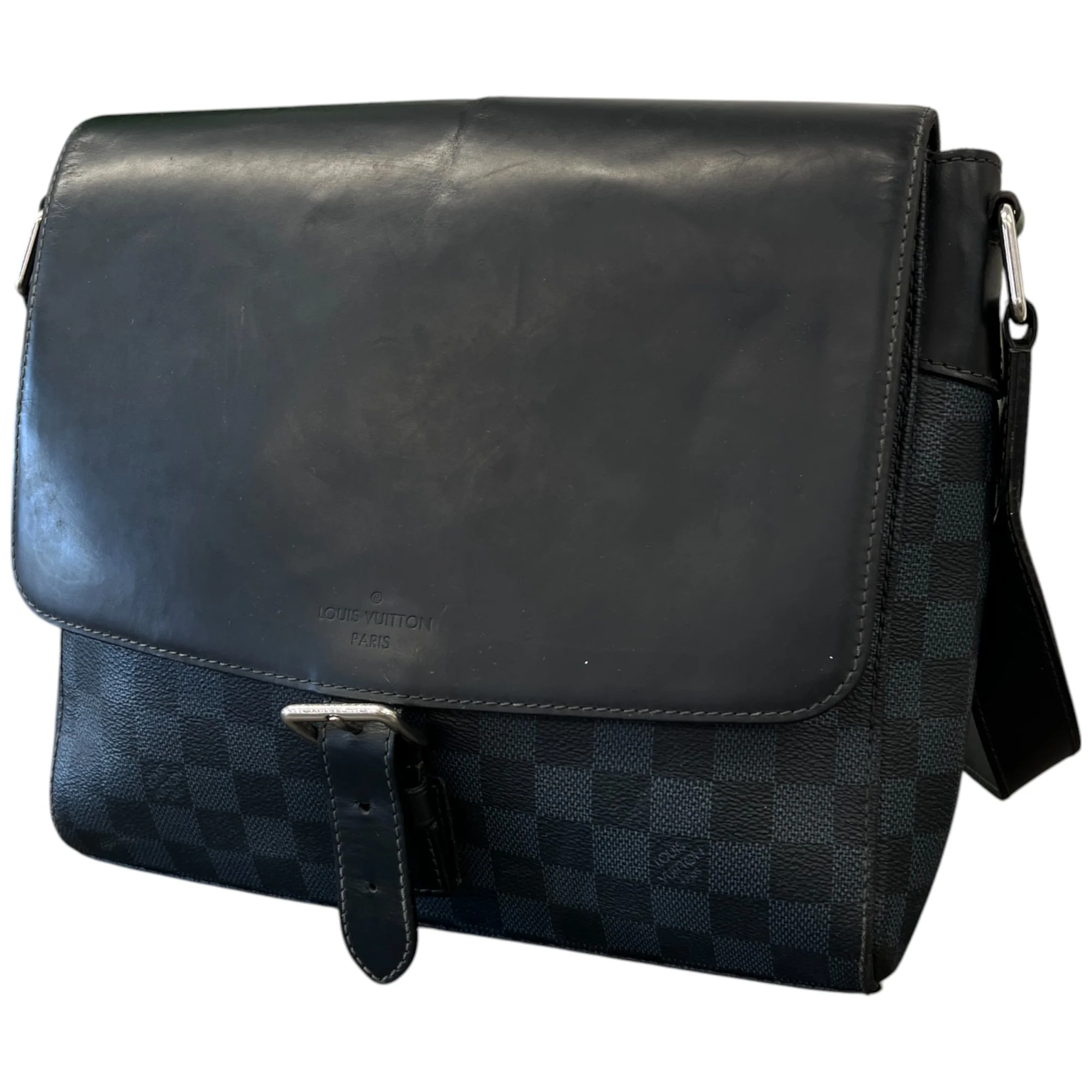 Men's Damier Colbalt Newport Bag Black - Image 5