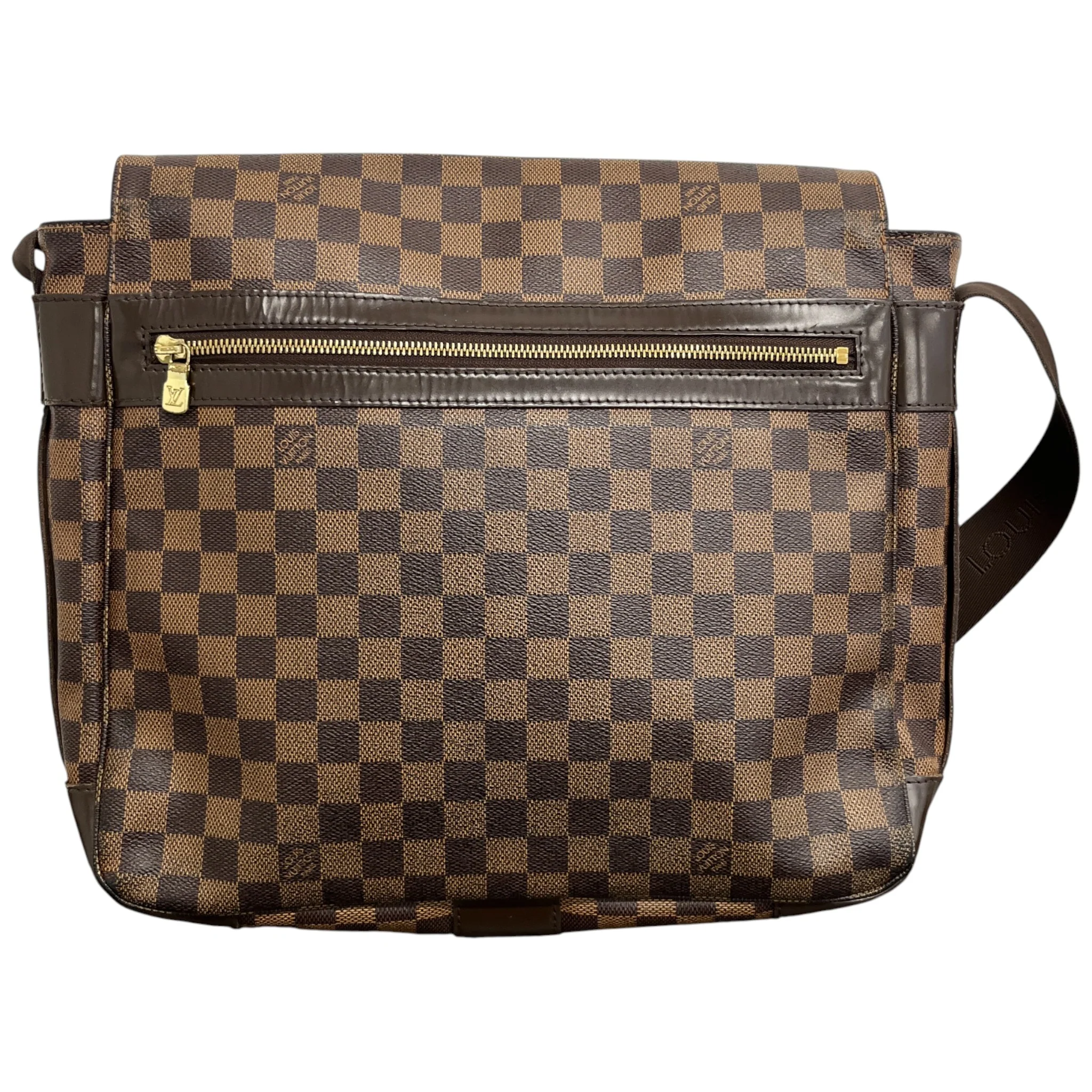 Men's Damier Ebene Bastille Messenger Bag Brown - Image 3