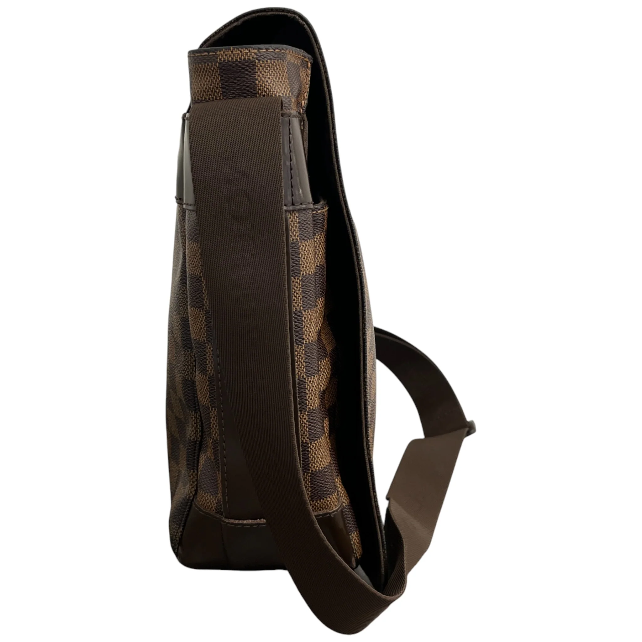 Men's Damier Ebene Bastille Messenger Bag Brown - Image 7