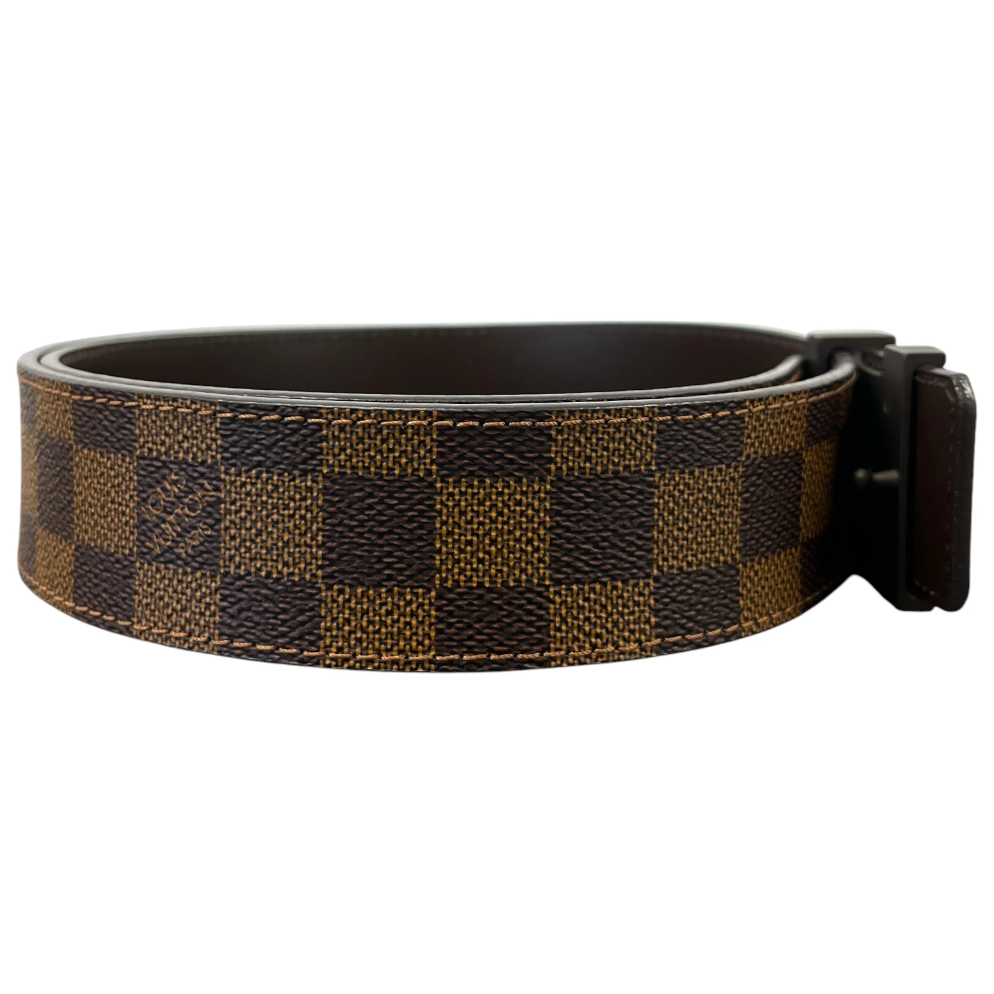 Men's Damier Ebene Belt Brown Size Waist 30" - Image 4