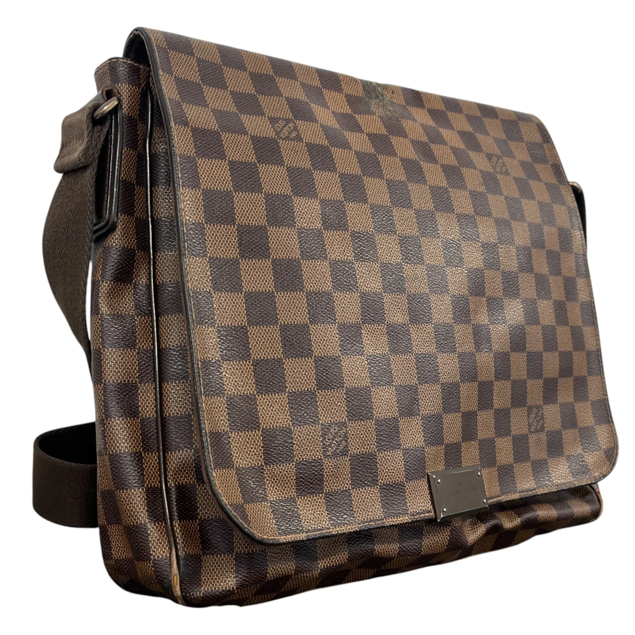 Men's Damier Ebene District Mm Messenger Bag Brown - Image 4