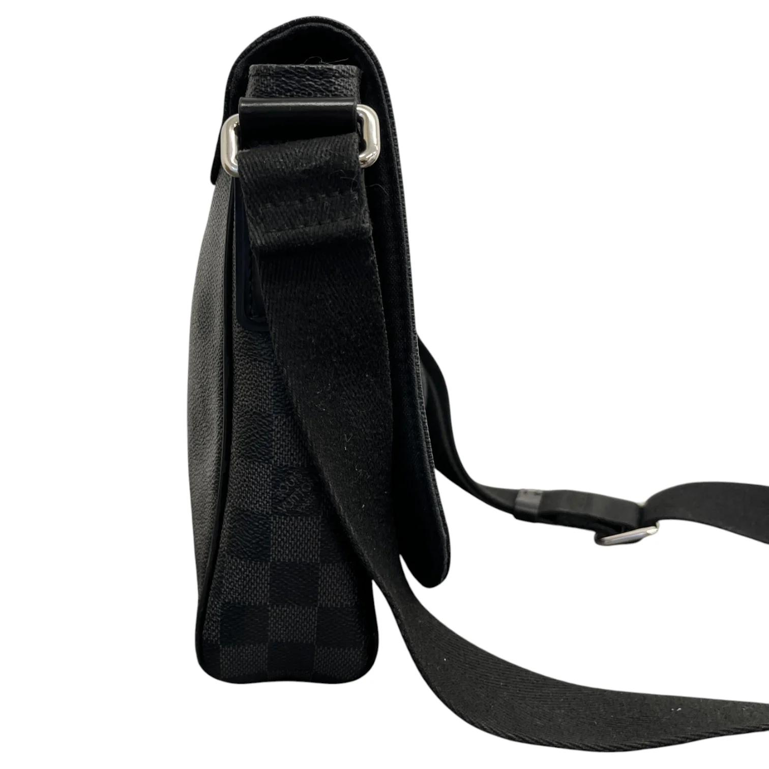 Men's Damier Graphite District Pm Messenger Bag Black - Image 6
