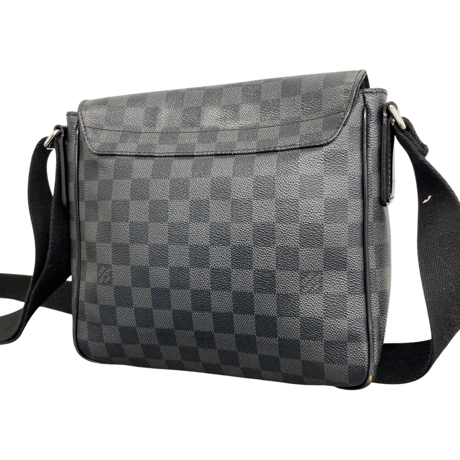 Men's Damier Graphite District Pm Messenger Bag Black - Image 9