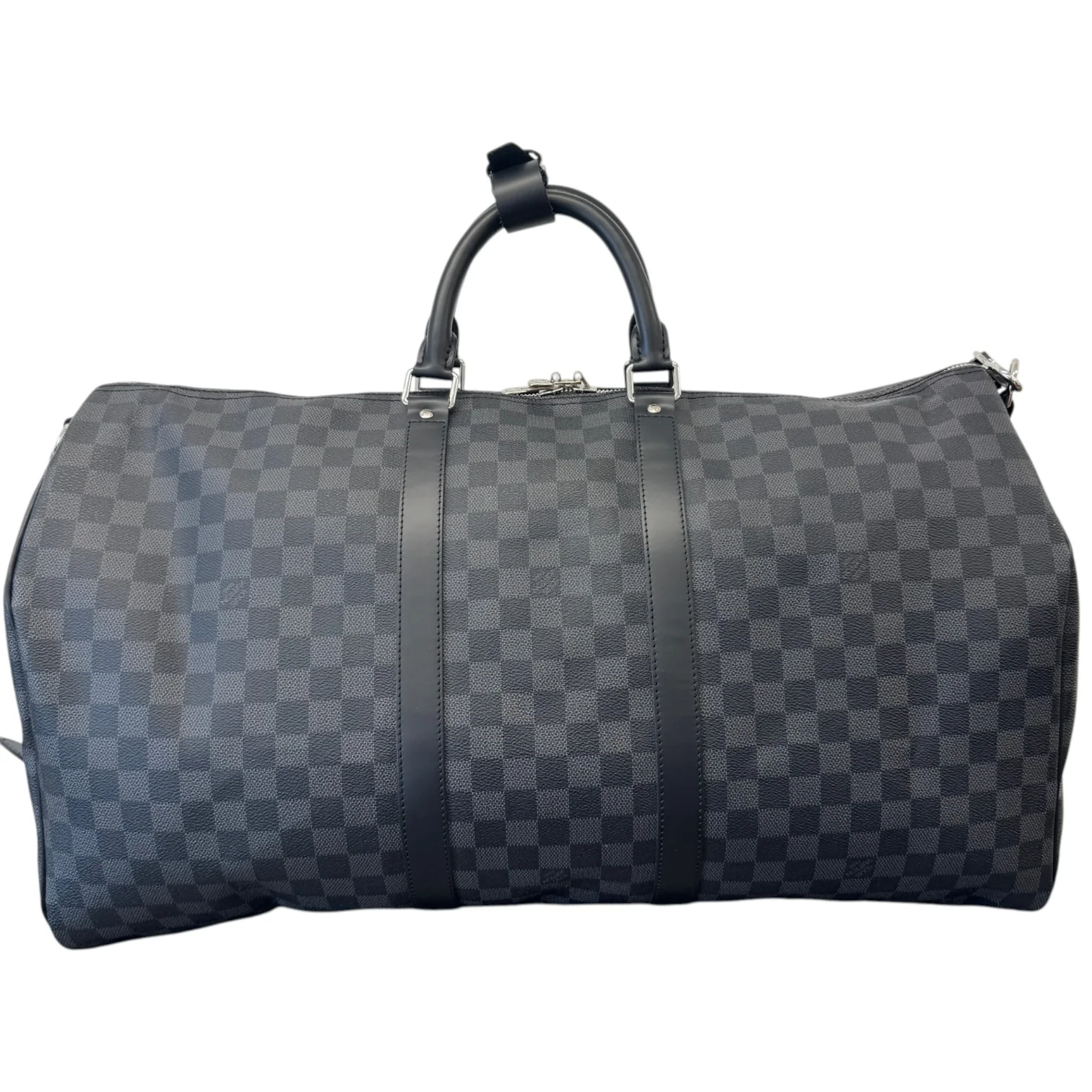 Men's Damier Graphite Keepall Bandoulière 55 Bag Charcoal - Image 2