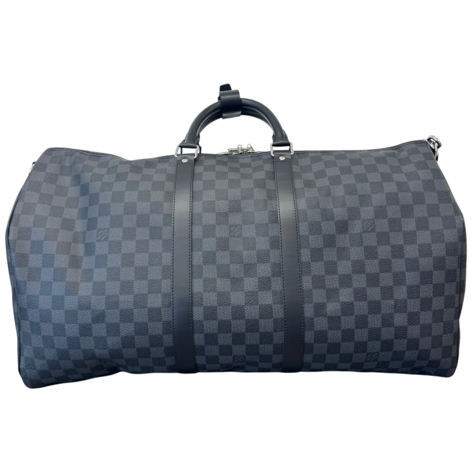Men's Damier Graphite Keepall Bandoulière 55 Bag Charcoal - Image 7