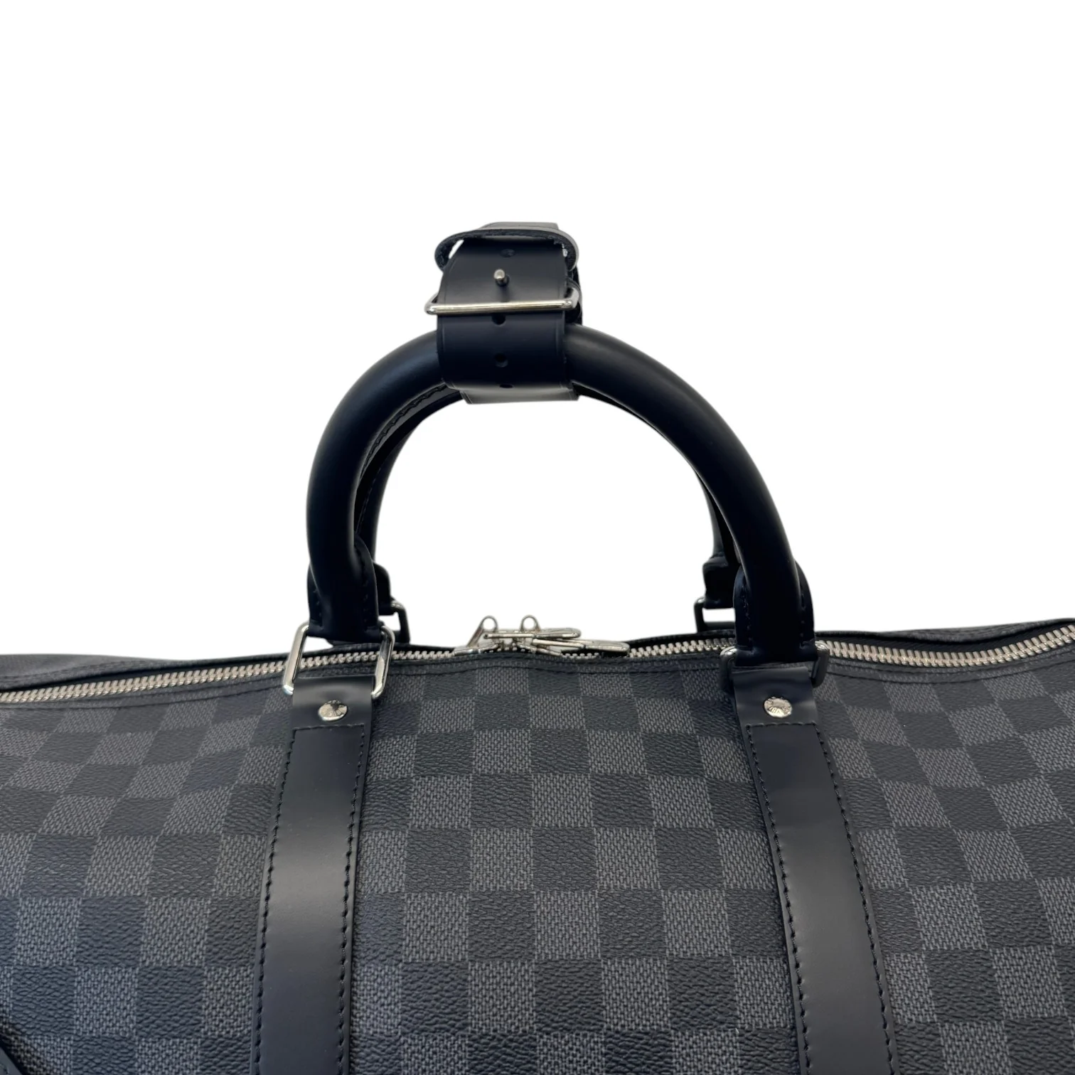 Men's Damier Graphite Keepall Bandoulière 55 Bag Charcoal - Image 9