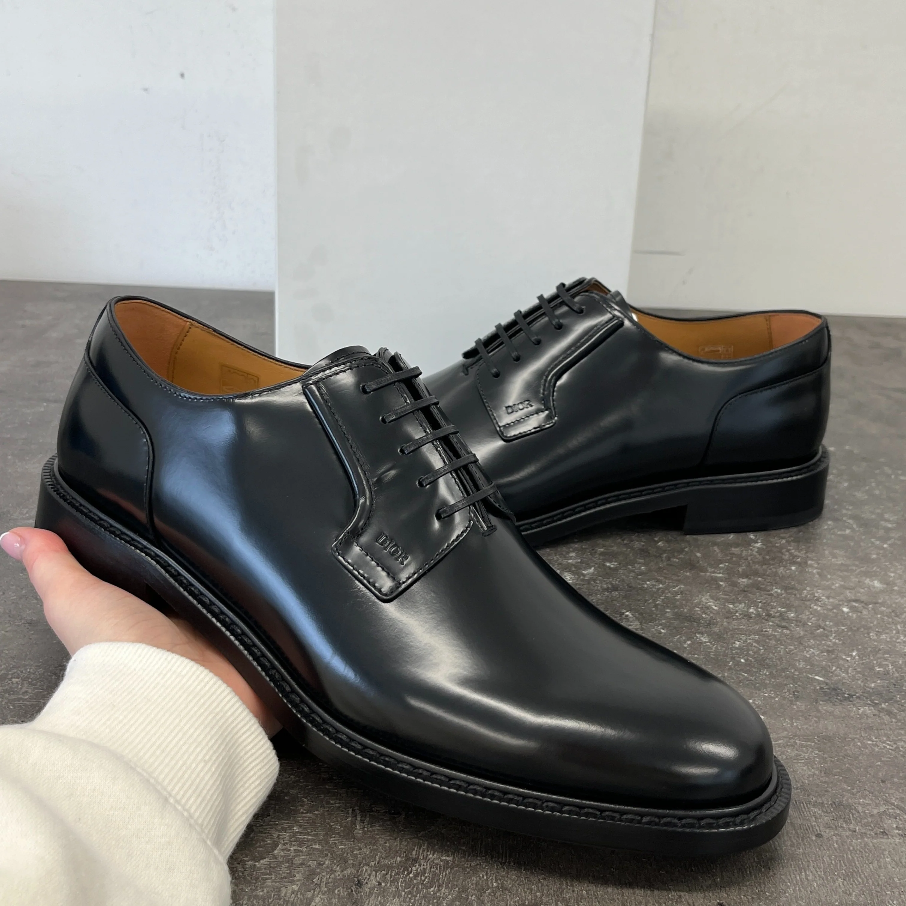 Men's Derby Low Trainers Black Size EU 45 / UK 11 - Image 12