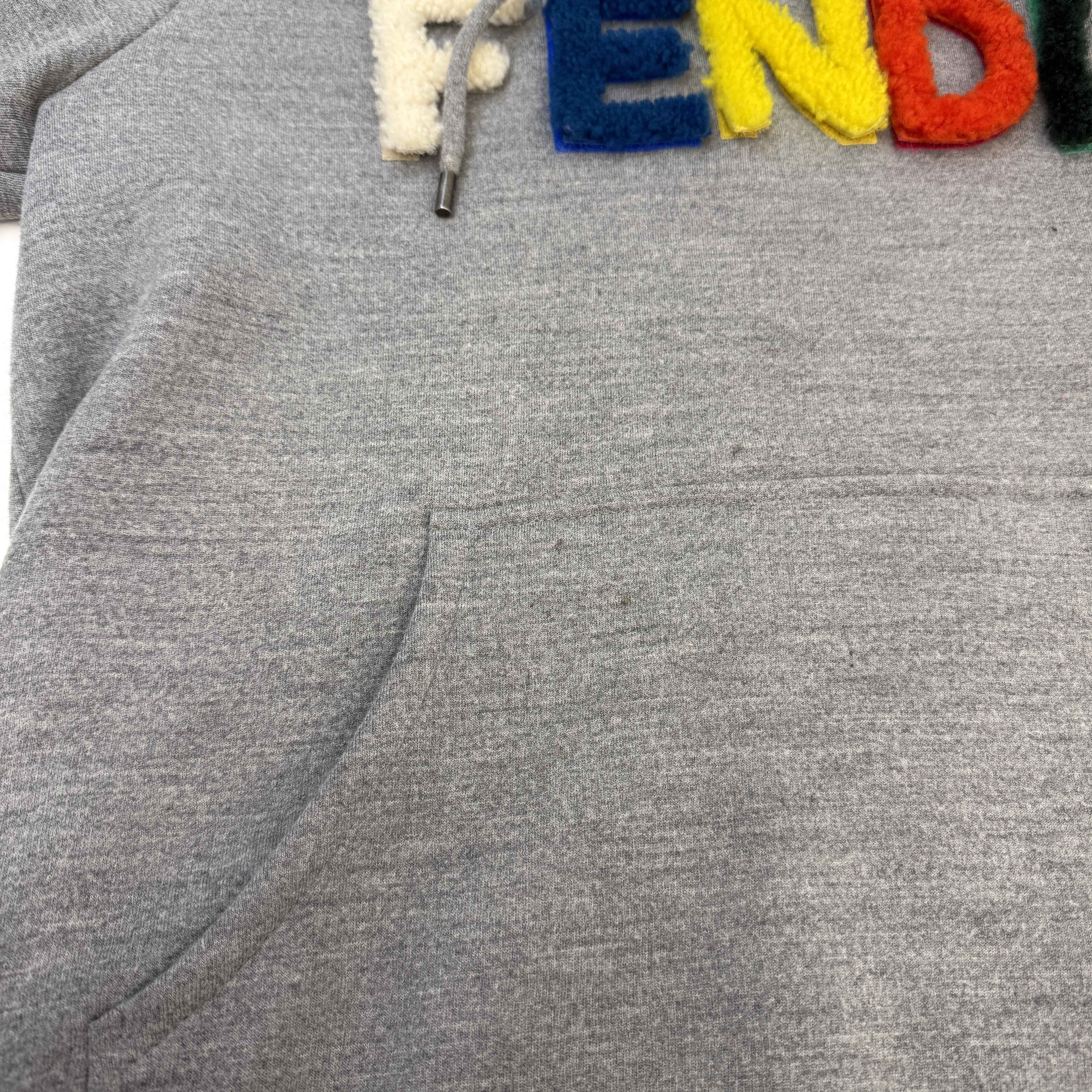 Men's Detachable Logo Hoodie Grey Size IT 50 / UK L - Image 10