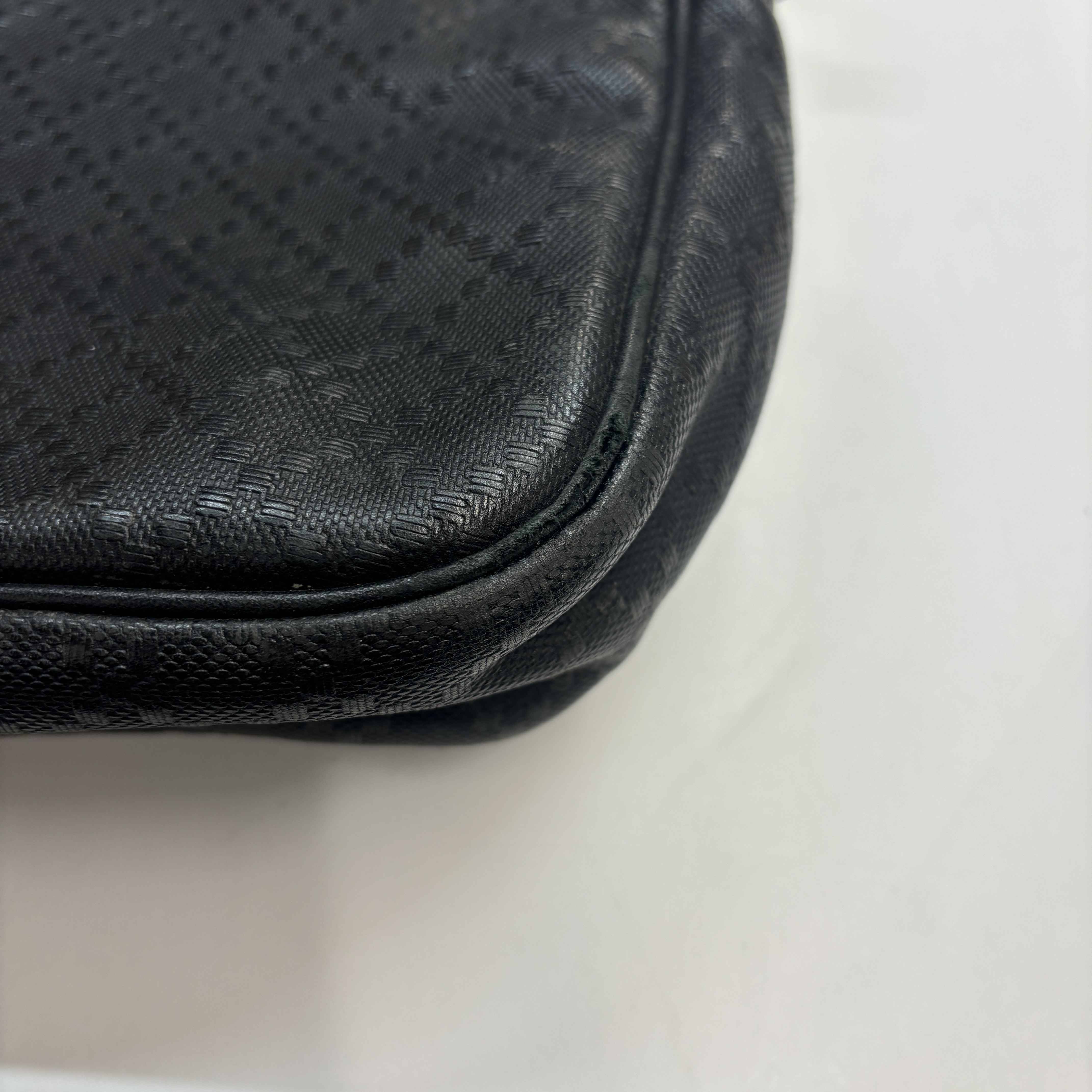 Men's Diamante Plaque Logo Bag Black - Image 14