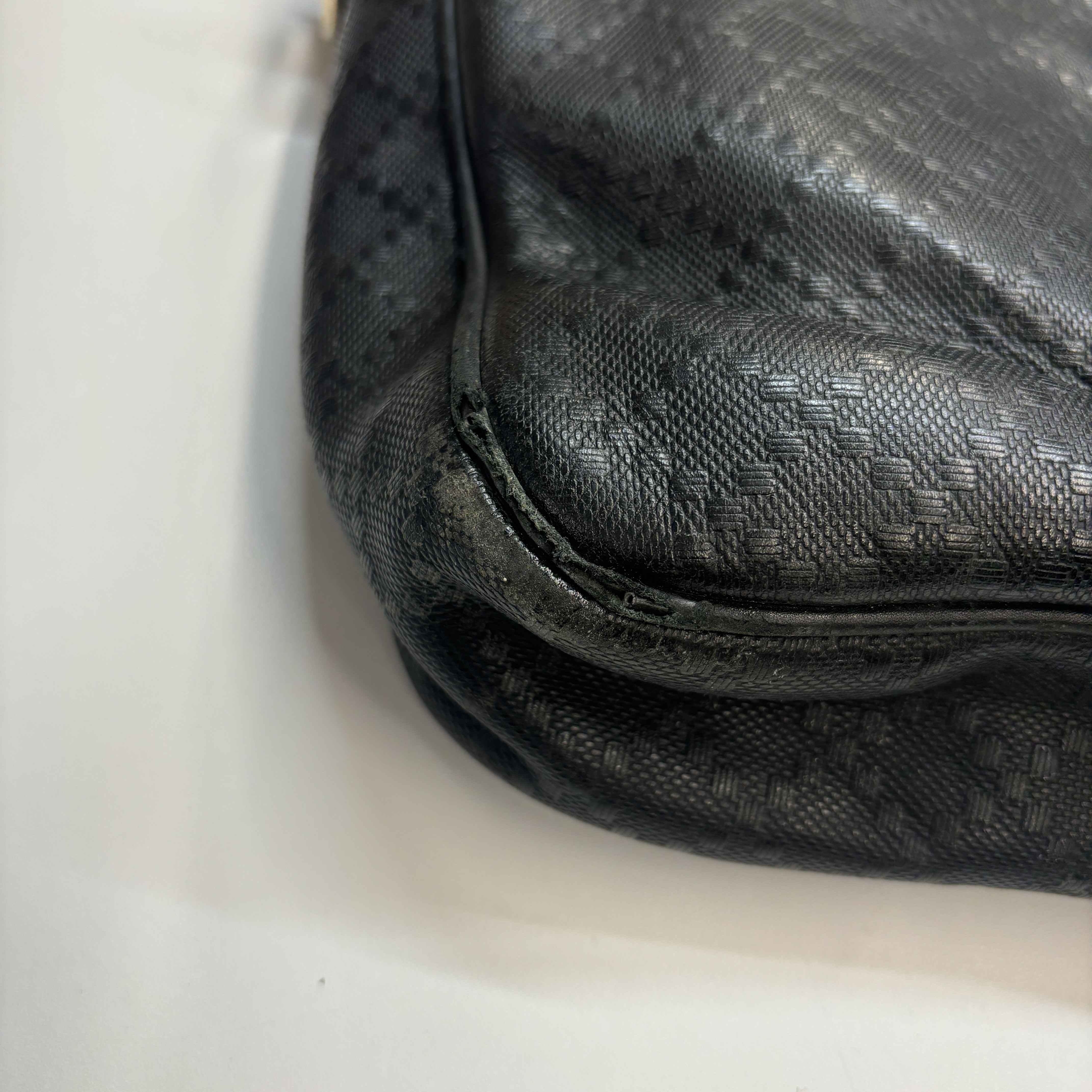 Men's Diamante Plaque Logo Bag Black - Image 15