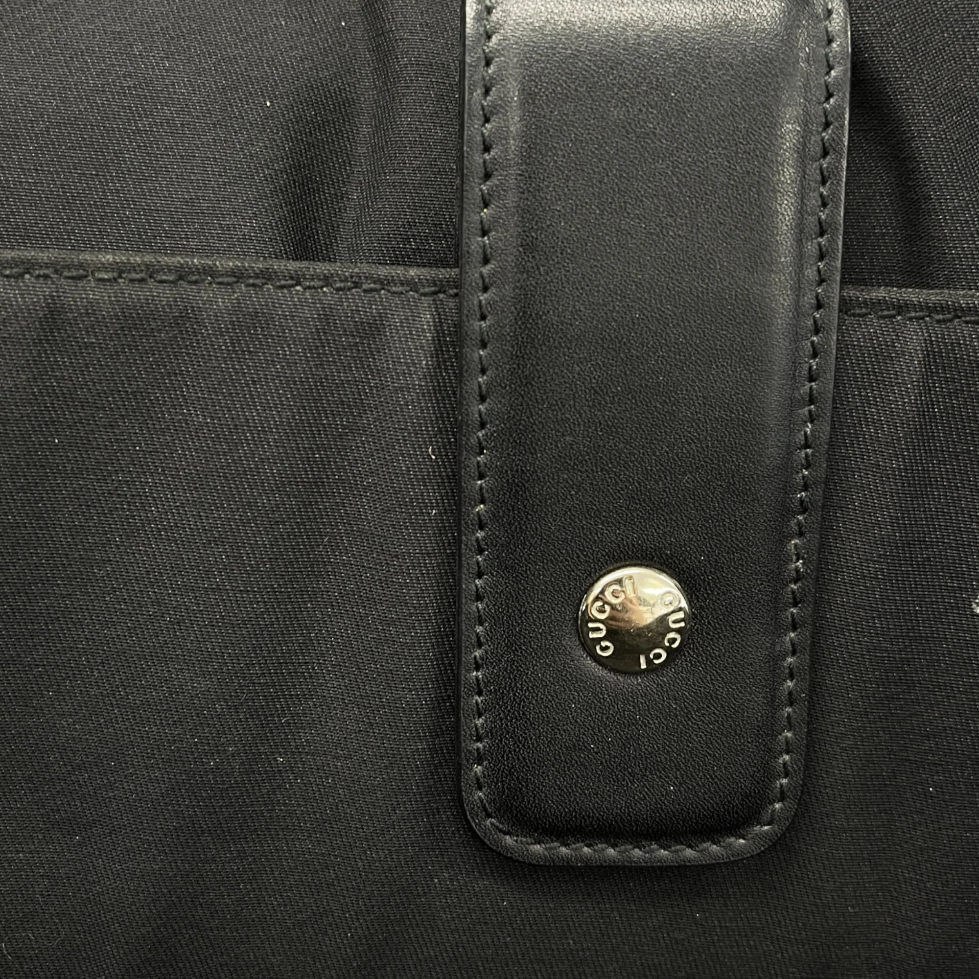 Men's Diamante Plaque Logo Bag Black - Image 8