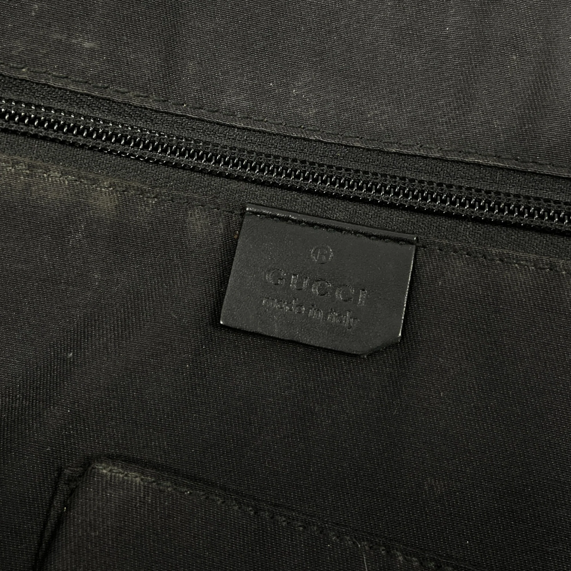 Men's Diamante Plaque Logo Bag Black - Image 9