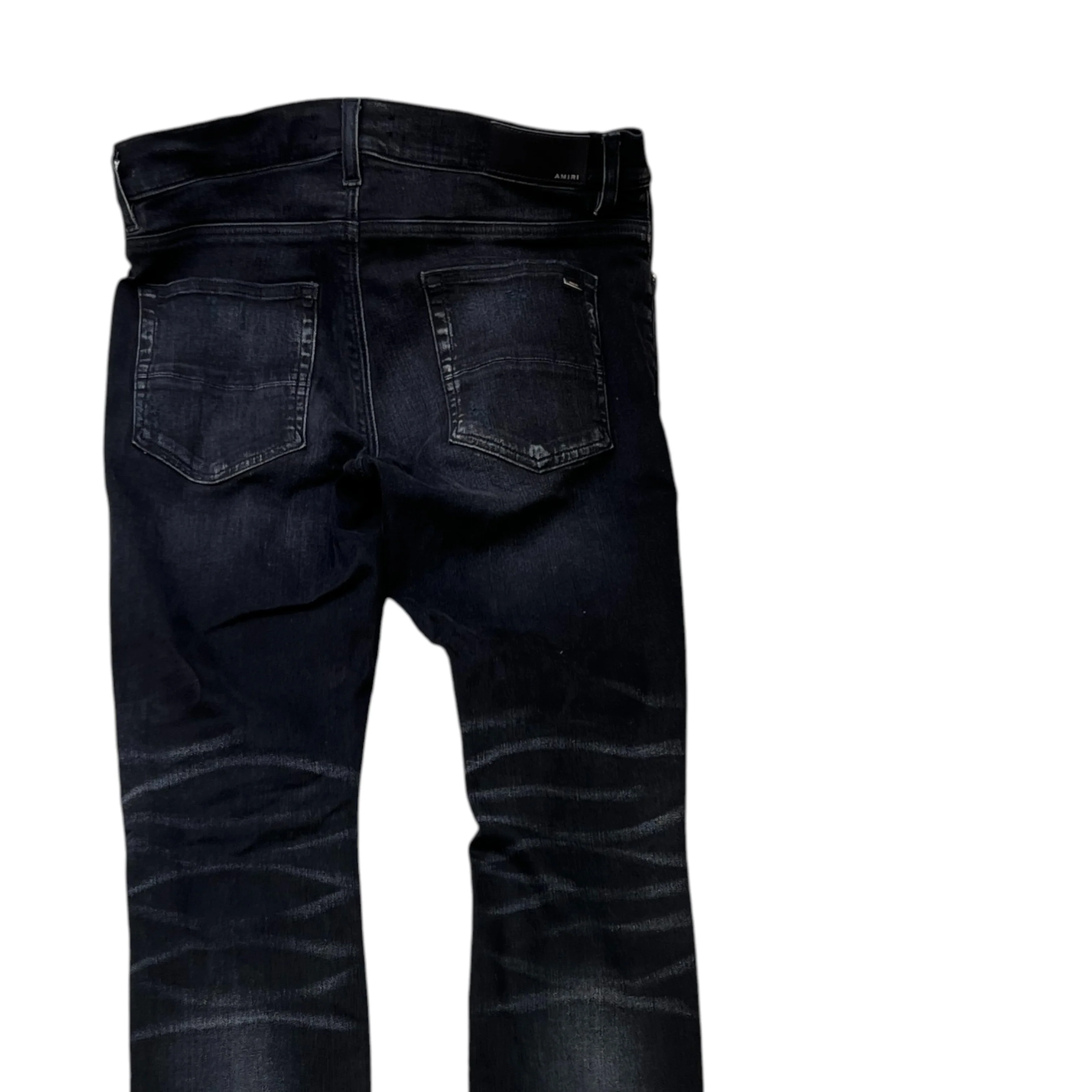 Men's Distressed Jeans Black Size Waist 32" - Image 4