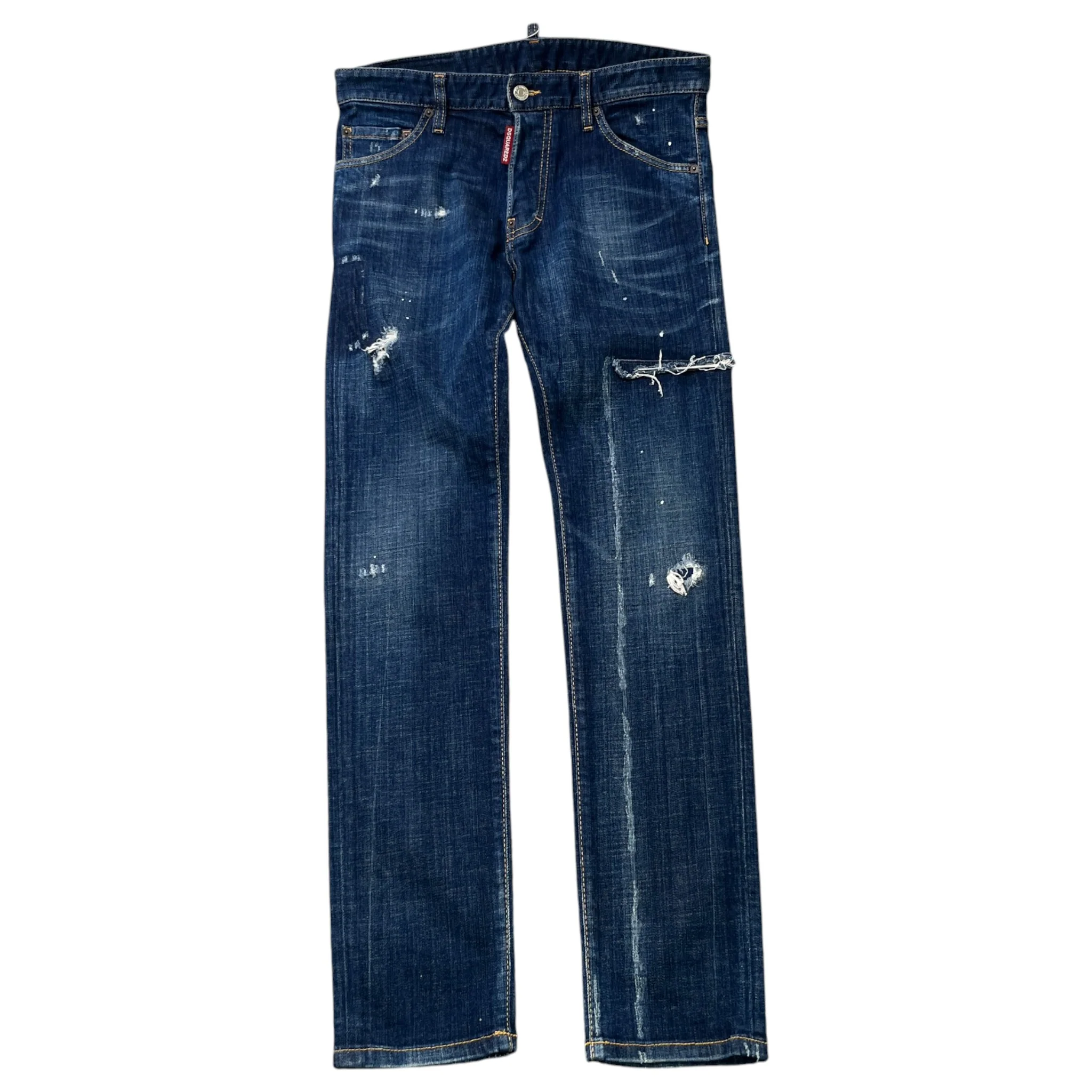 Men's Distressed Jeans Blue Size IT 46 / UK 30