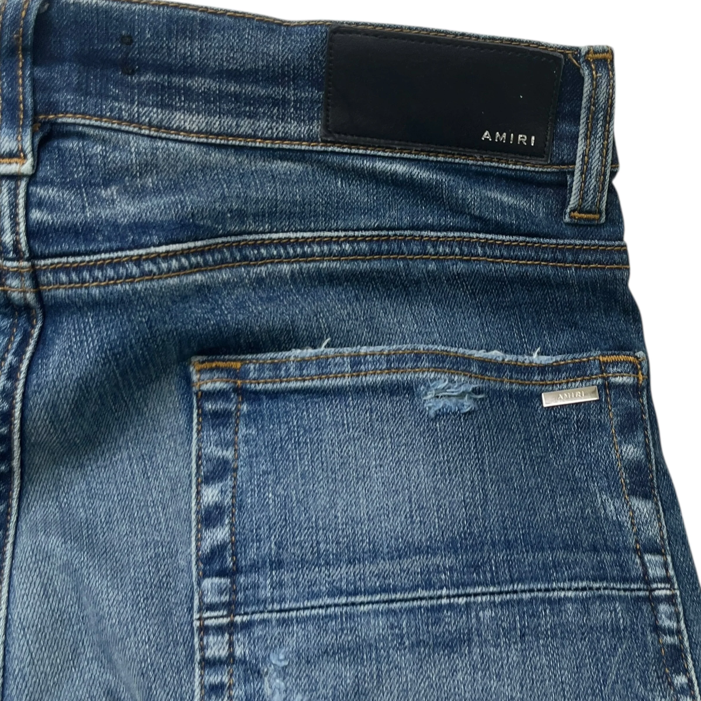 Men's Distressed Jeans Blue Size Waist 31" - Image 6