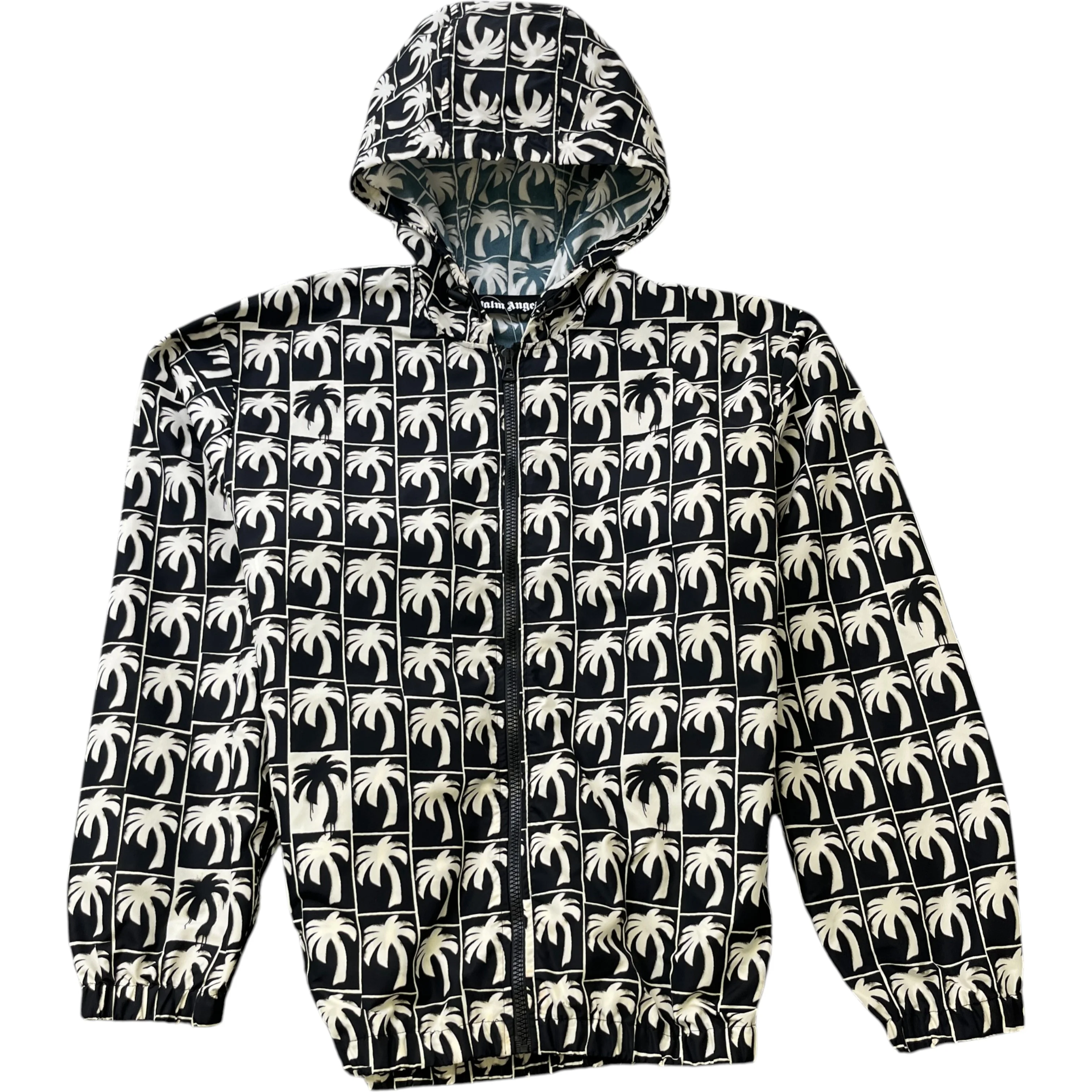 Men's Dripping Palm Windbreaker Black Size S