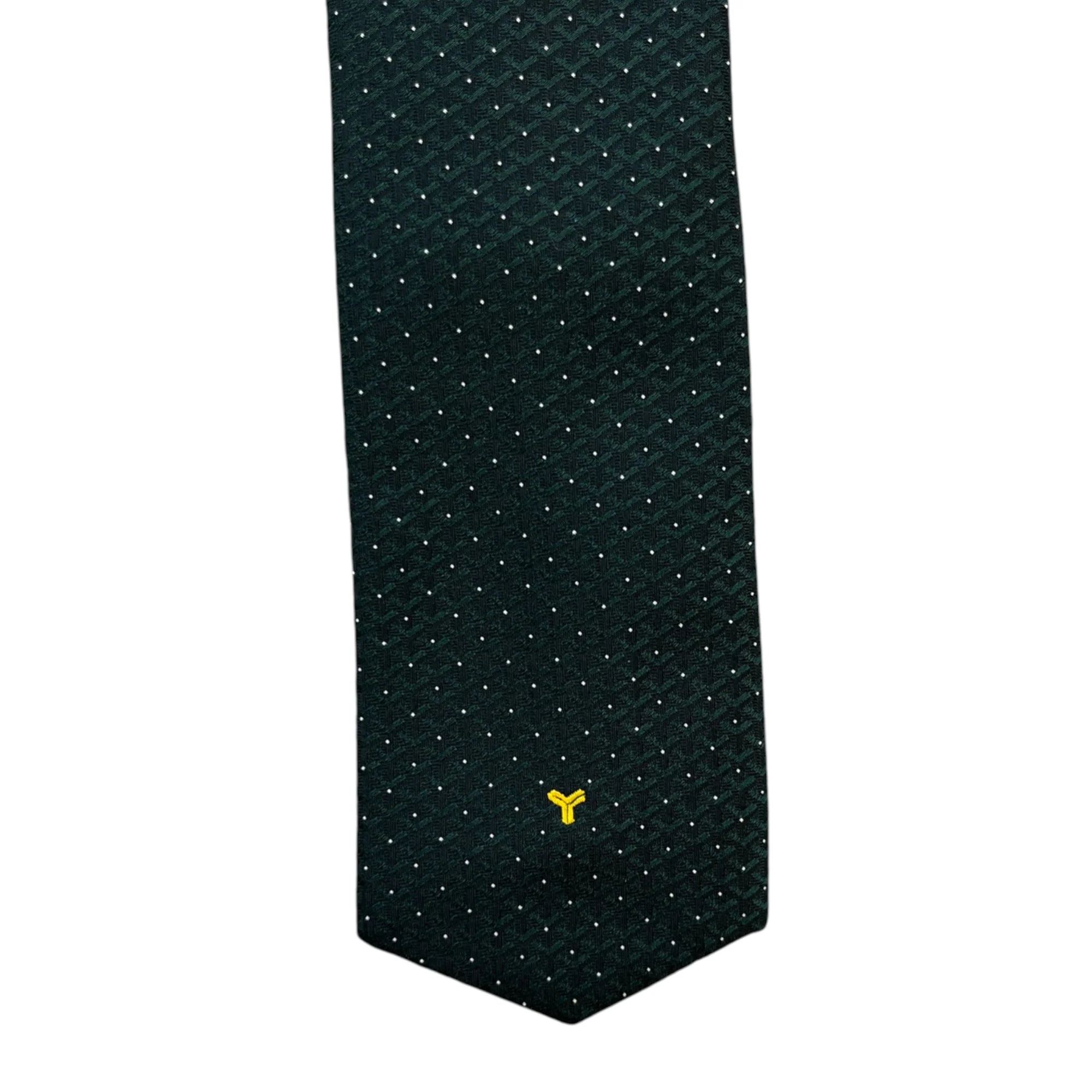 Men's Eldredge Bicolore Tie Green - Image 3
