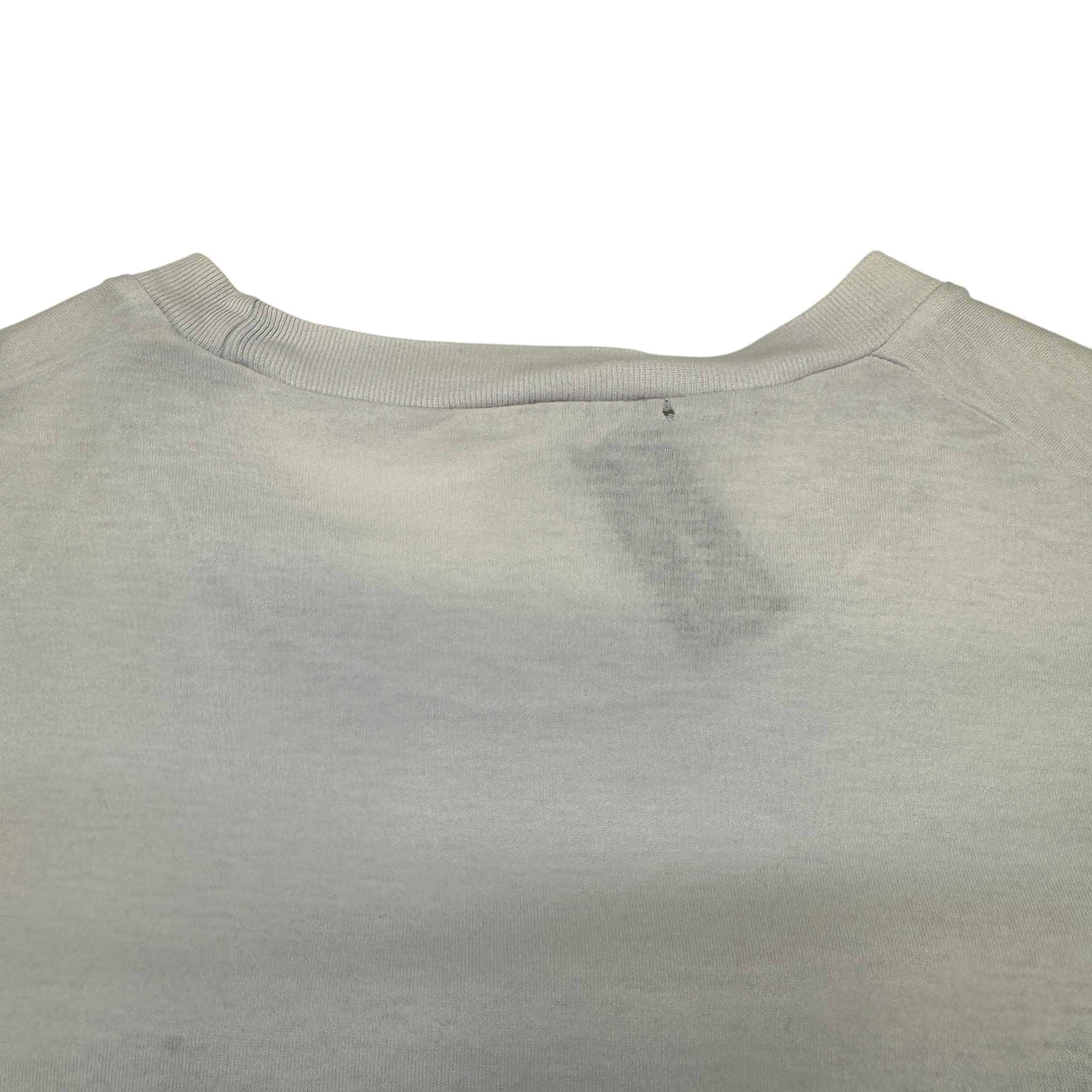 Men's Embossed Logo T-Shirt White Size M - Image 9