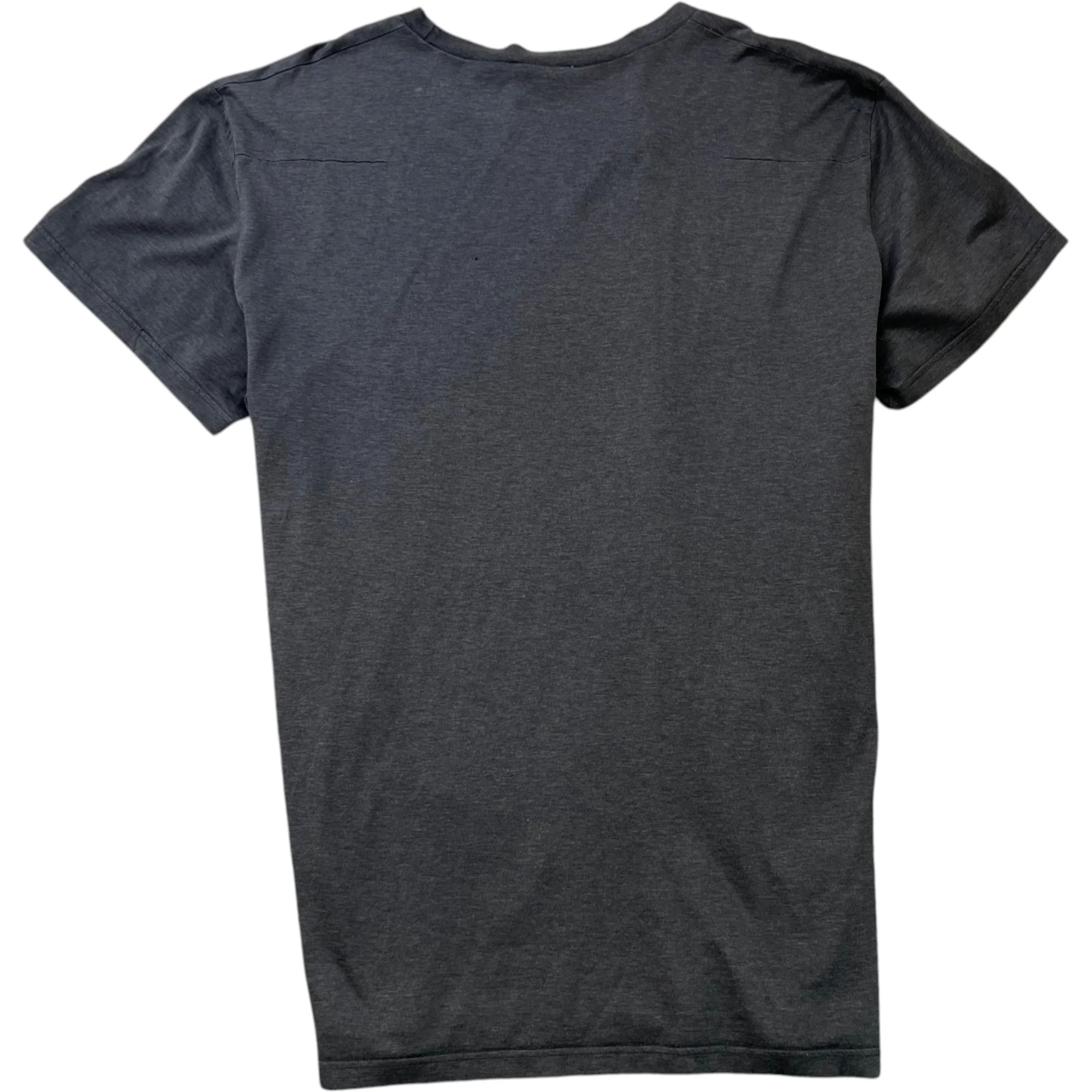 Men's Embroidered Bee Logo T-Shirt Grey Size L - Image 2