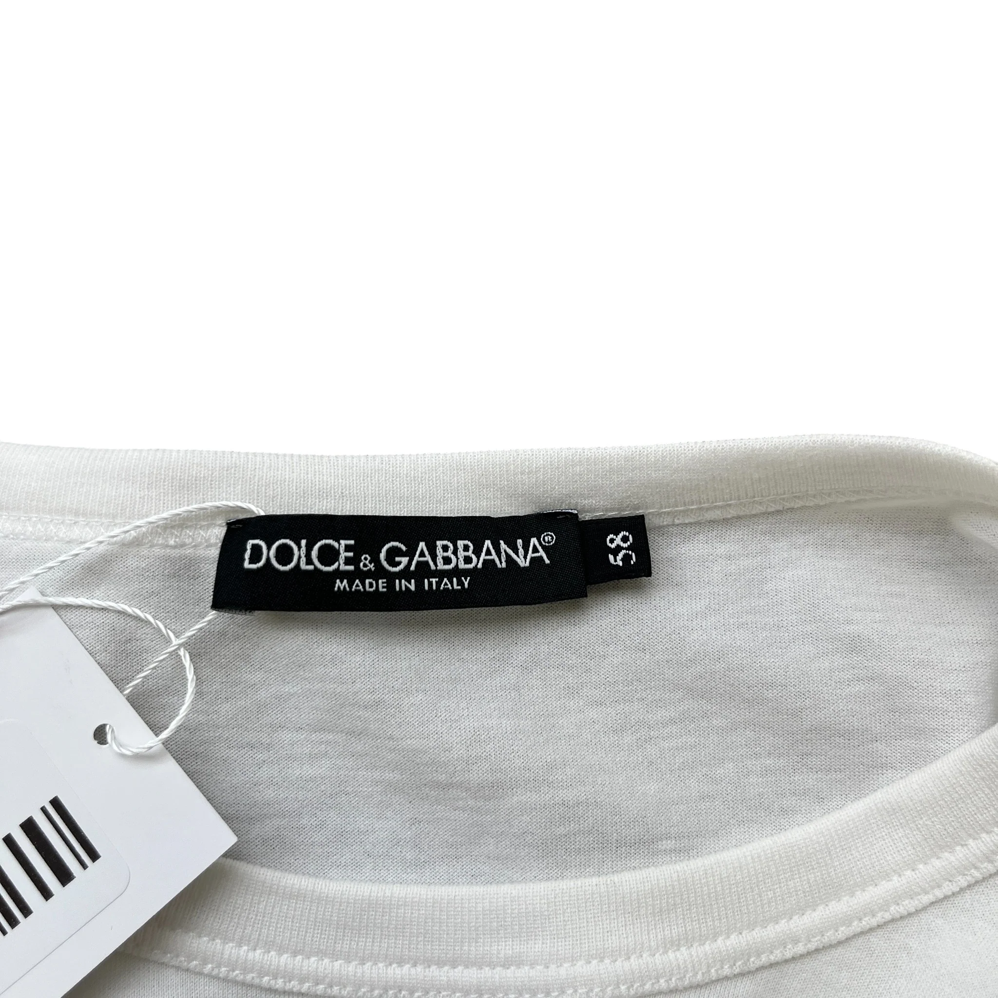 Men's Embroidered Crown Logo T-Shirt White Size XXXL - Image 7
