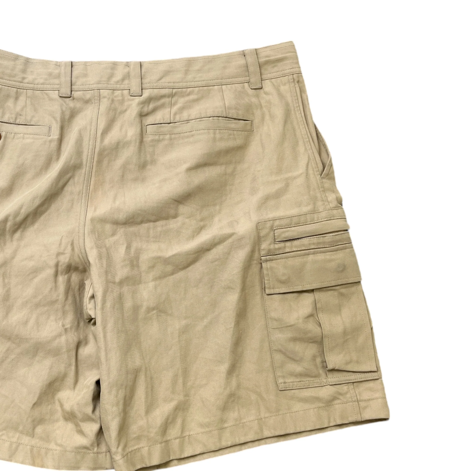 Men's Embroidered Logo Cargo Shorts Beige Size IT 58 / UK 42 - Image 4