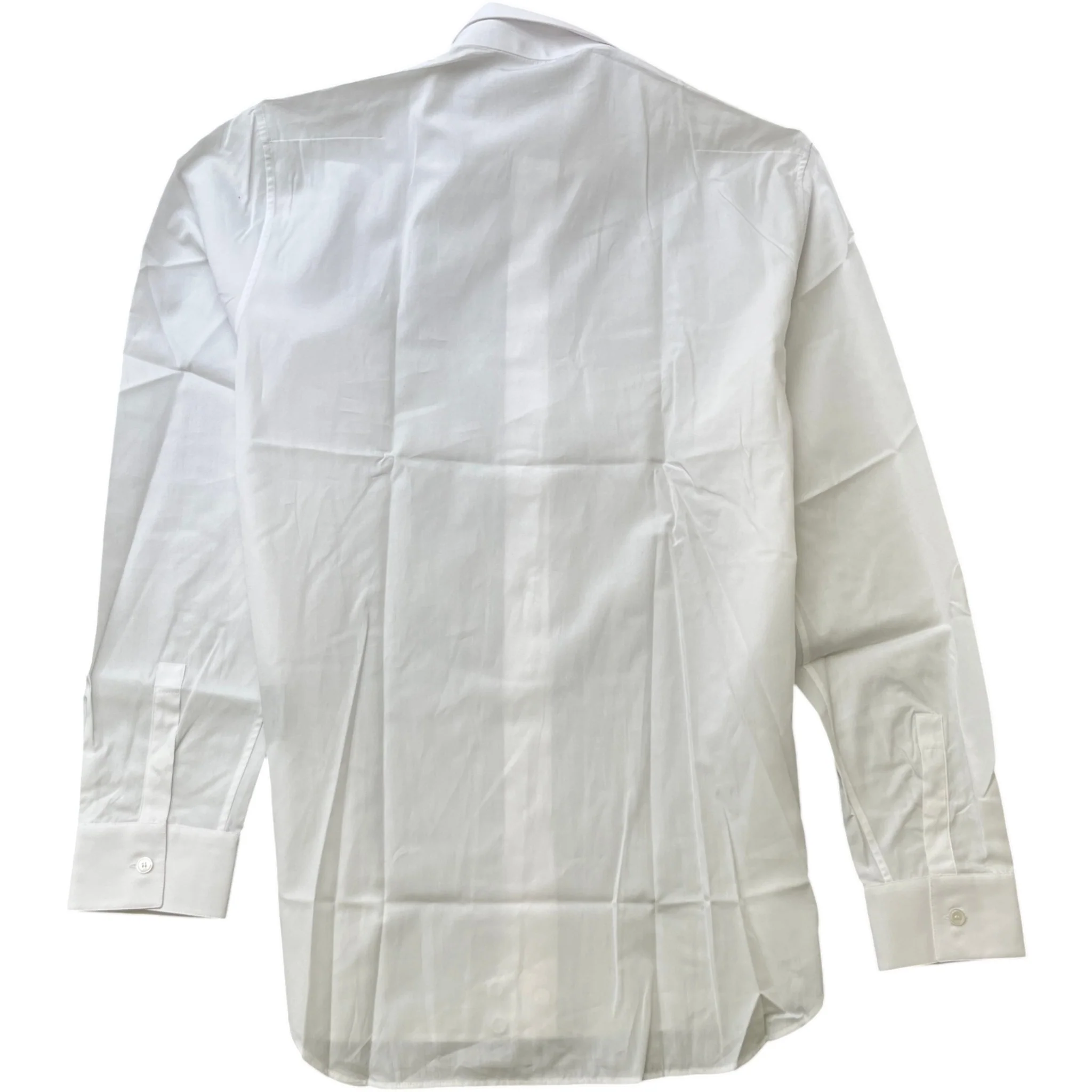 Men's Embroidered Logo Cd Long Sleeve Shirt White Size L - Image 2